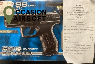 Walther P99 GBB DAO Co2 le plus puissant