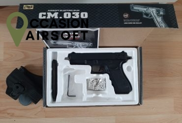 Pistolet Saigo 18 G18c CM030 Electrique AEP Saigo Defense - Noir