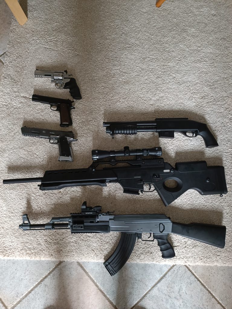 Lot de répliques airsoft