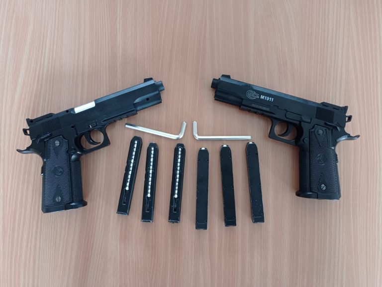 Pistolet Colt 1911 (M1911) Co2 Semi Auto Culasse Fixe – Noir x2