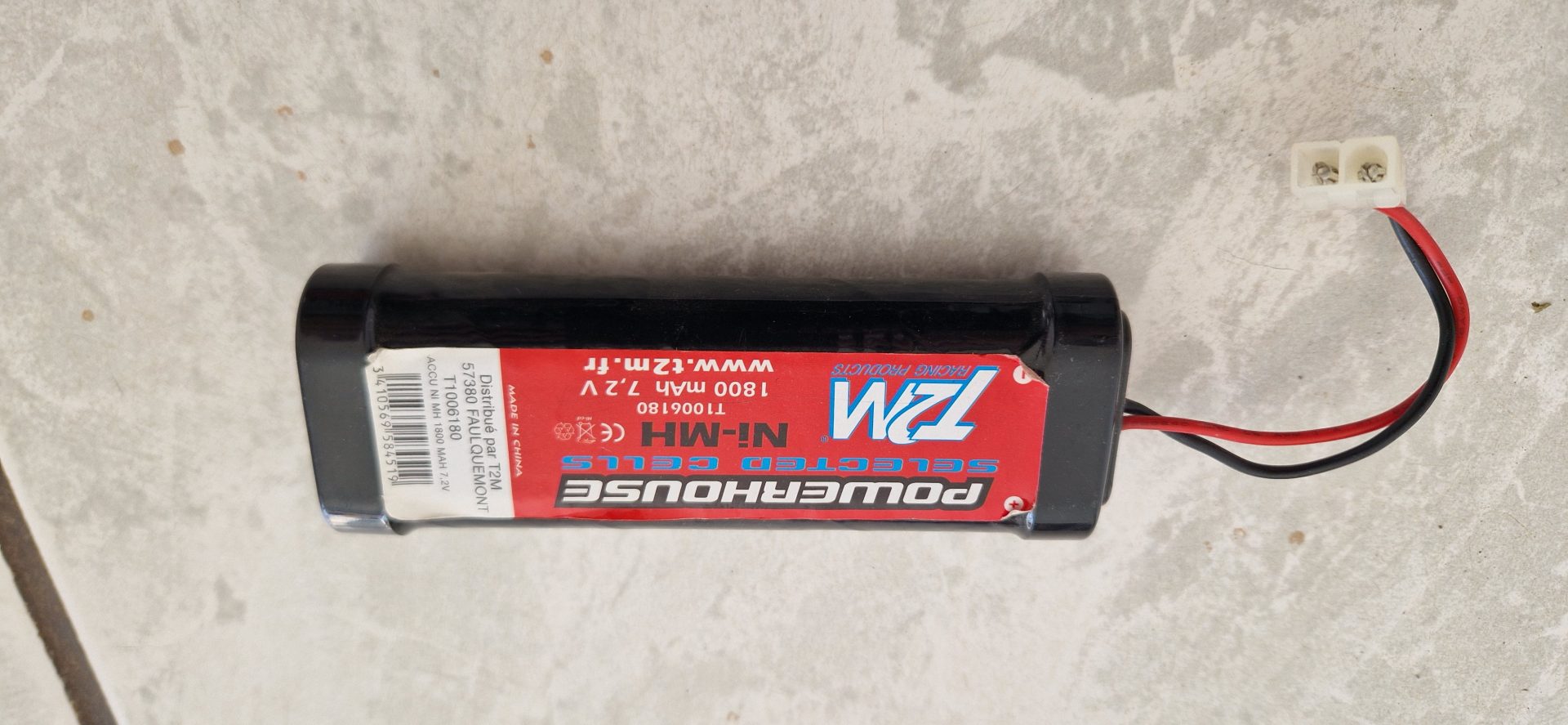 Batterie Ni-MH 7.2V 1800mAh pour airsoft / modélisme