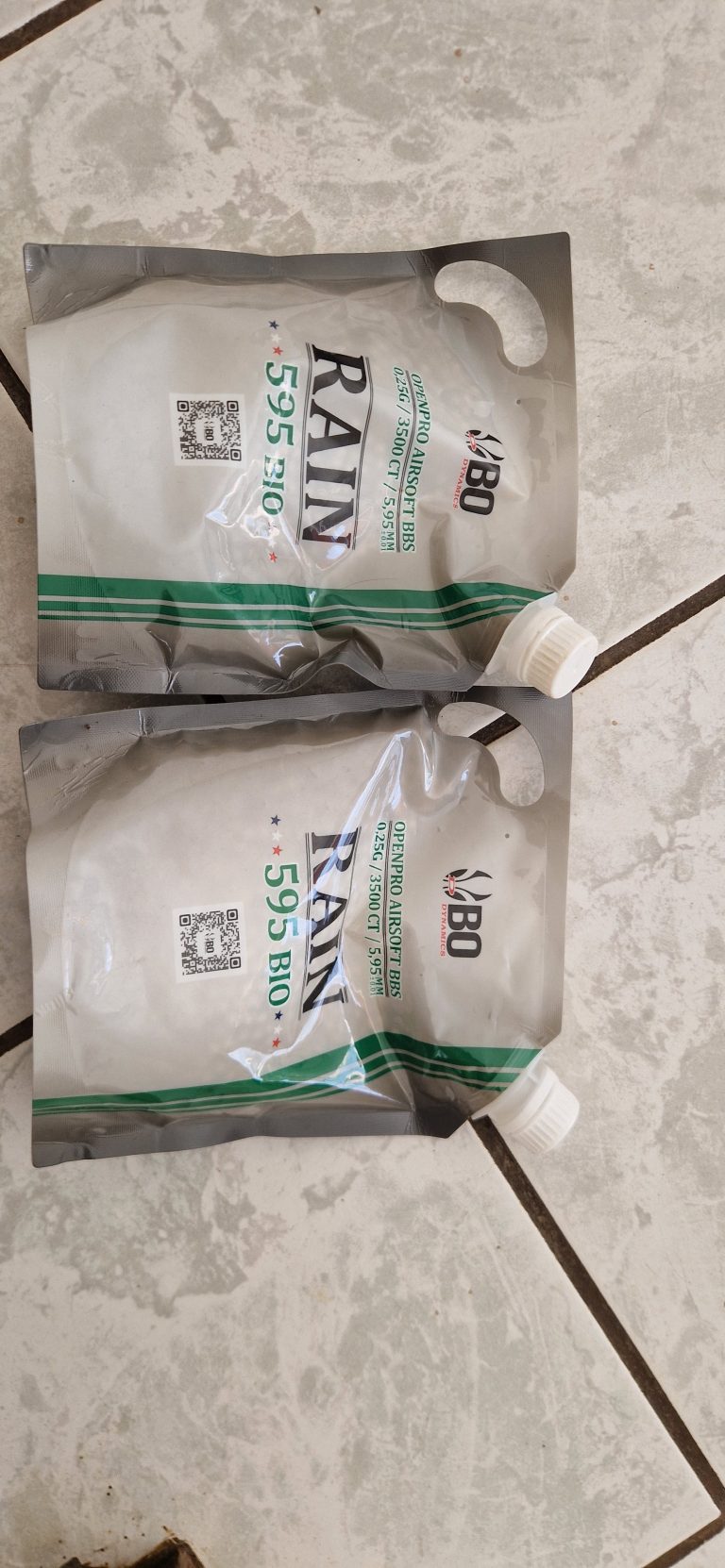 Billes airsoft bio 0.25g BO Dynamics (2 sachets de 3500 billes)