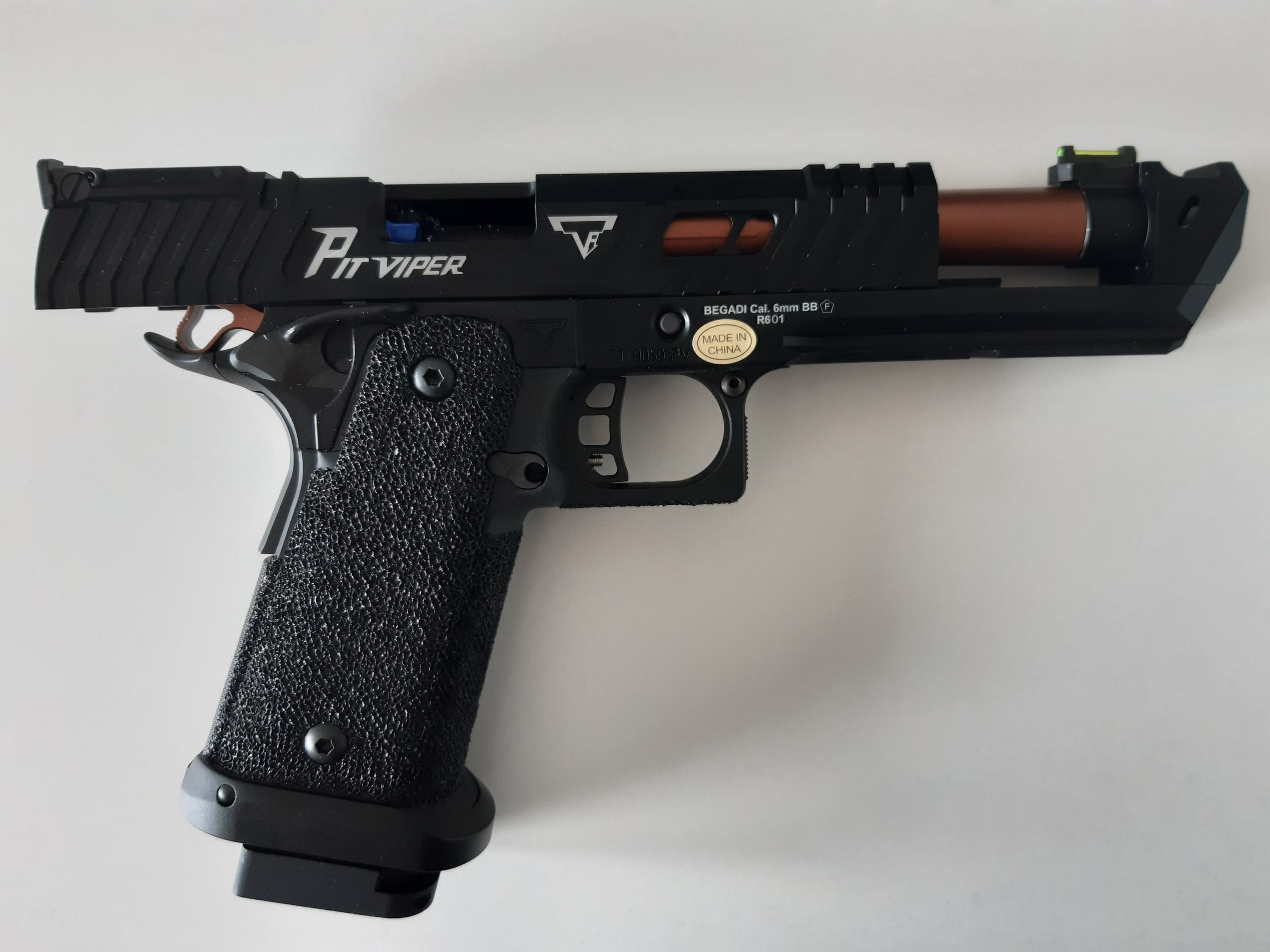 Army Armament TTI Pit Viper HiCapa GBB "CNC Begadi Upgrade Version" Black