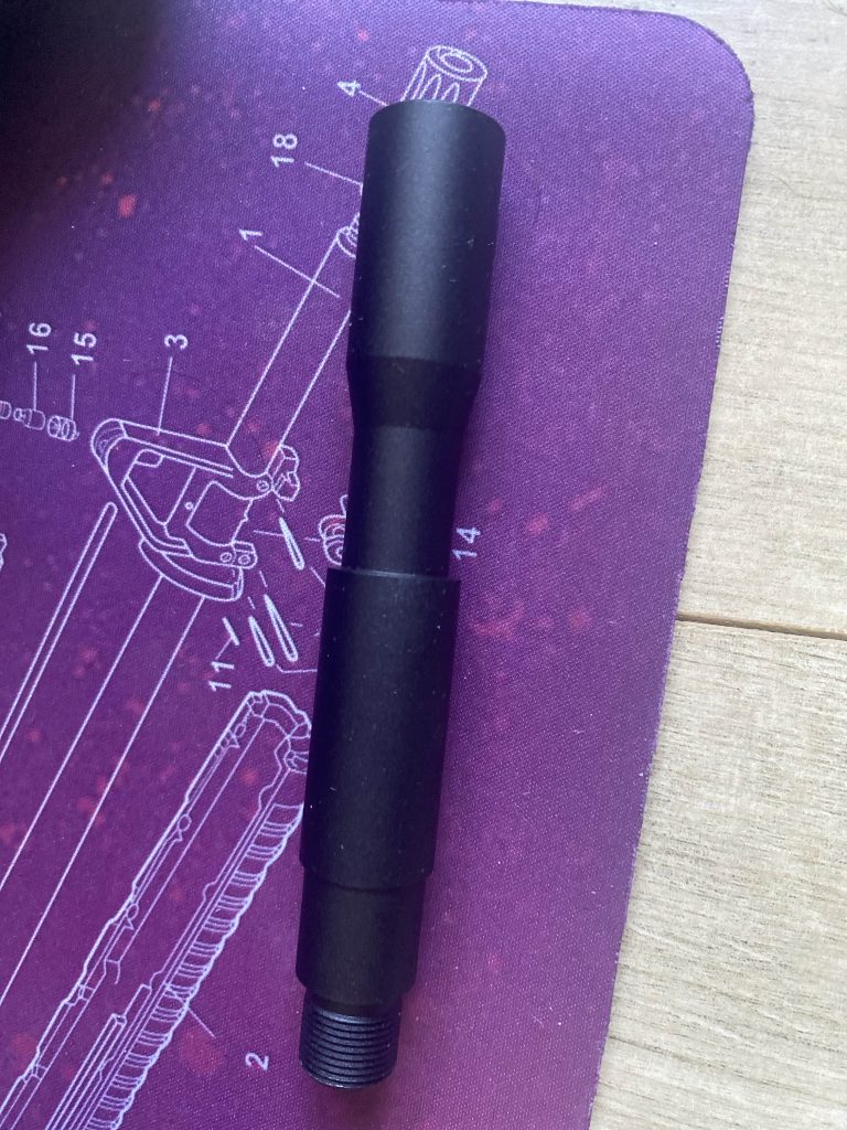Extension de canon externe Slong 117 mm