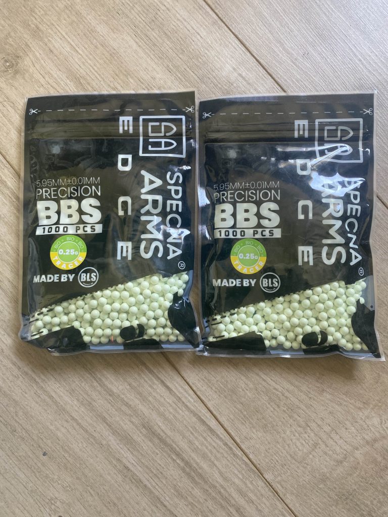 2 sachets 1000 billes traçantes vertes Specna