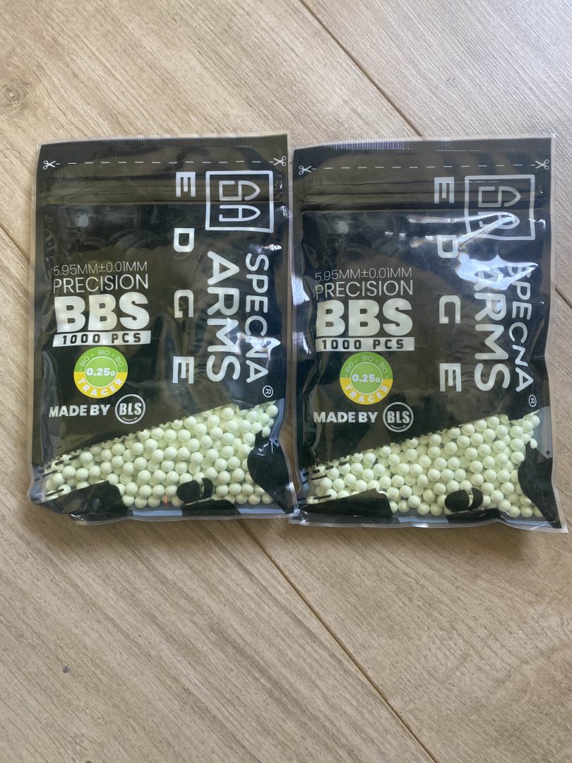 2 sachets 1000 billes traçantes vertes Specna