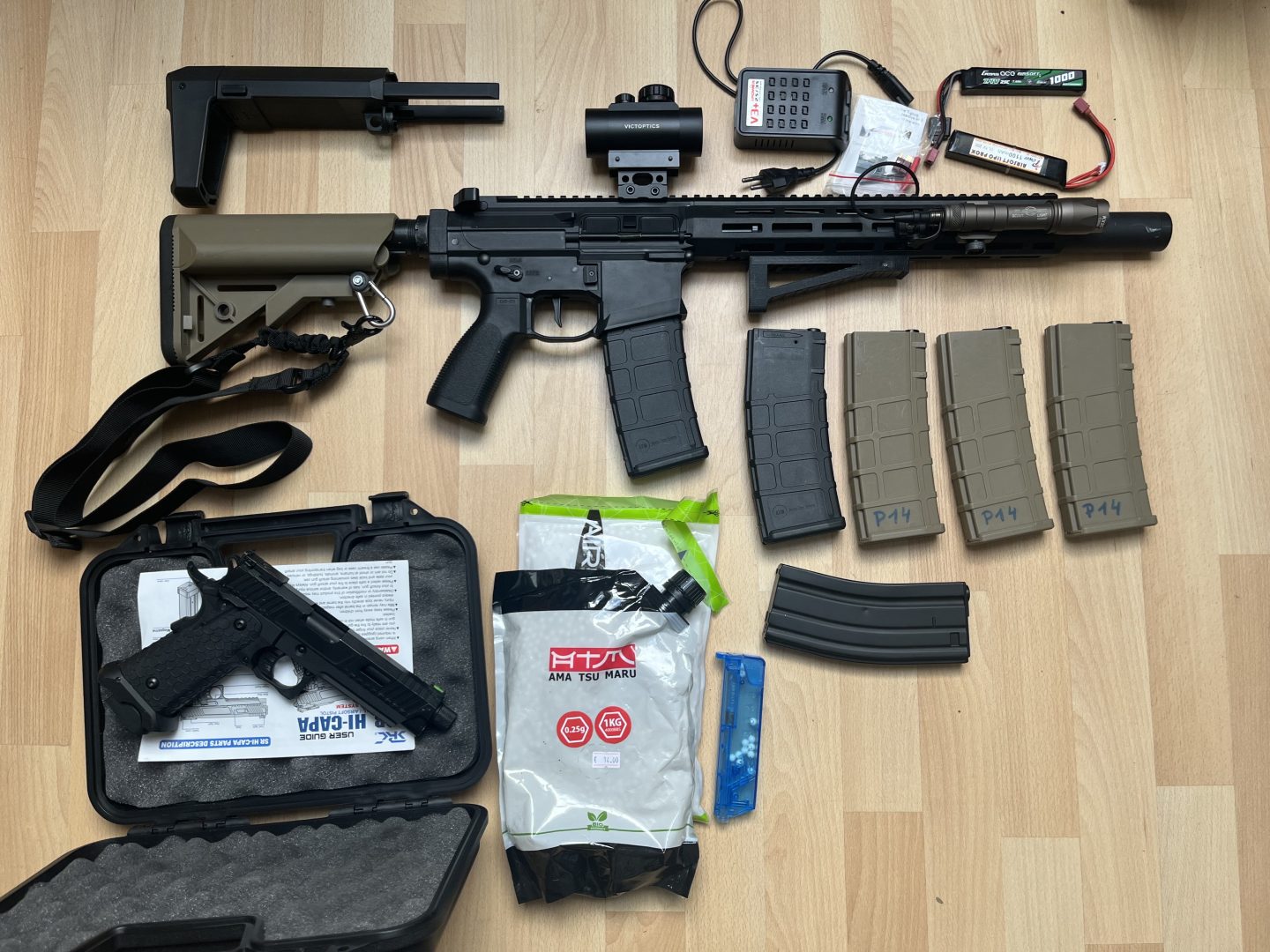 Lot Airsoft Complet Prêt à Jouer – Réplique, Accessoires & Équipements