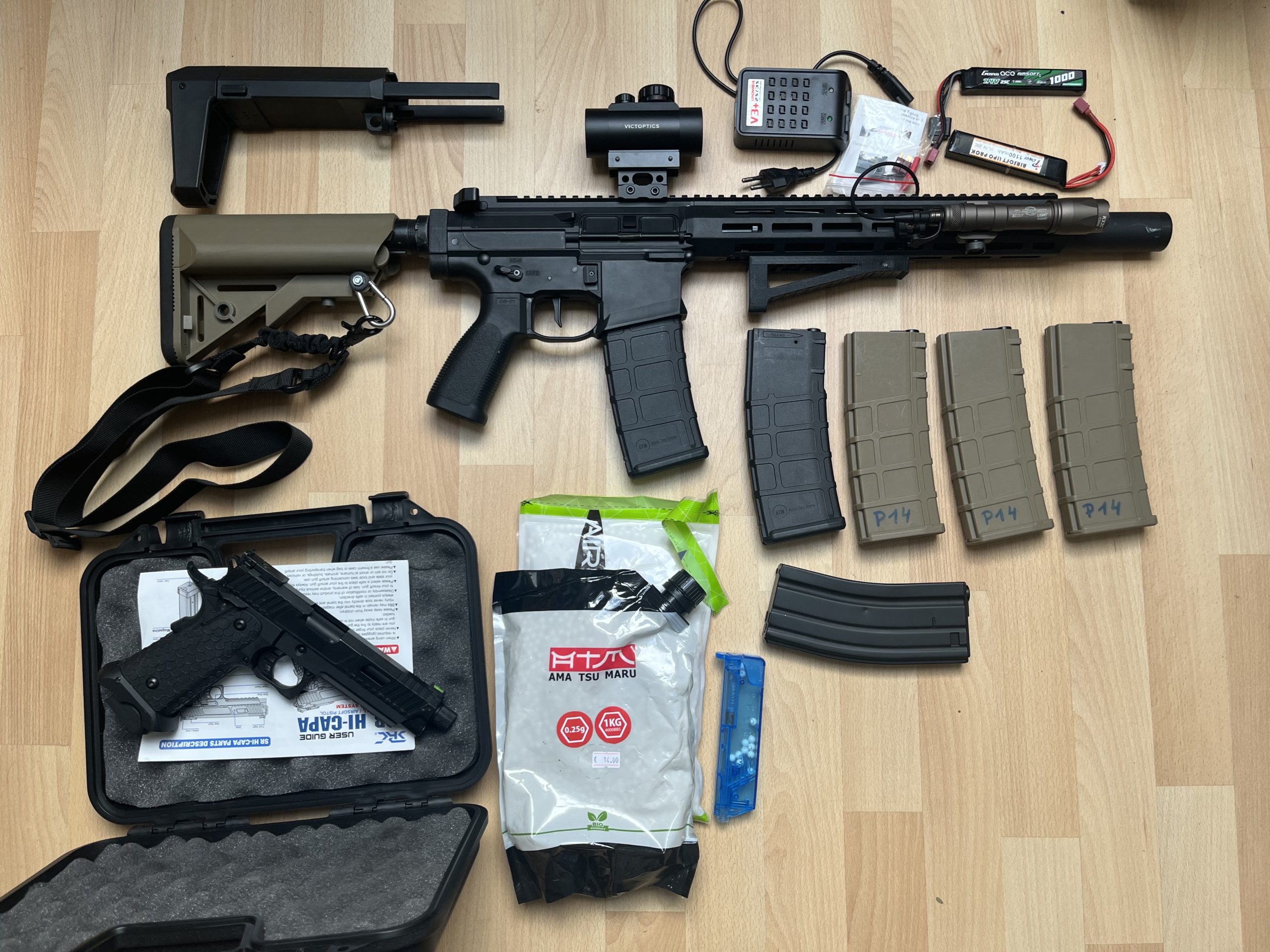 Lot Airsoft Complet Prêt à Jouer – Réplique, Accessoires & Équipements