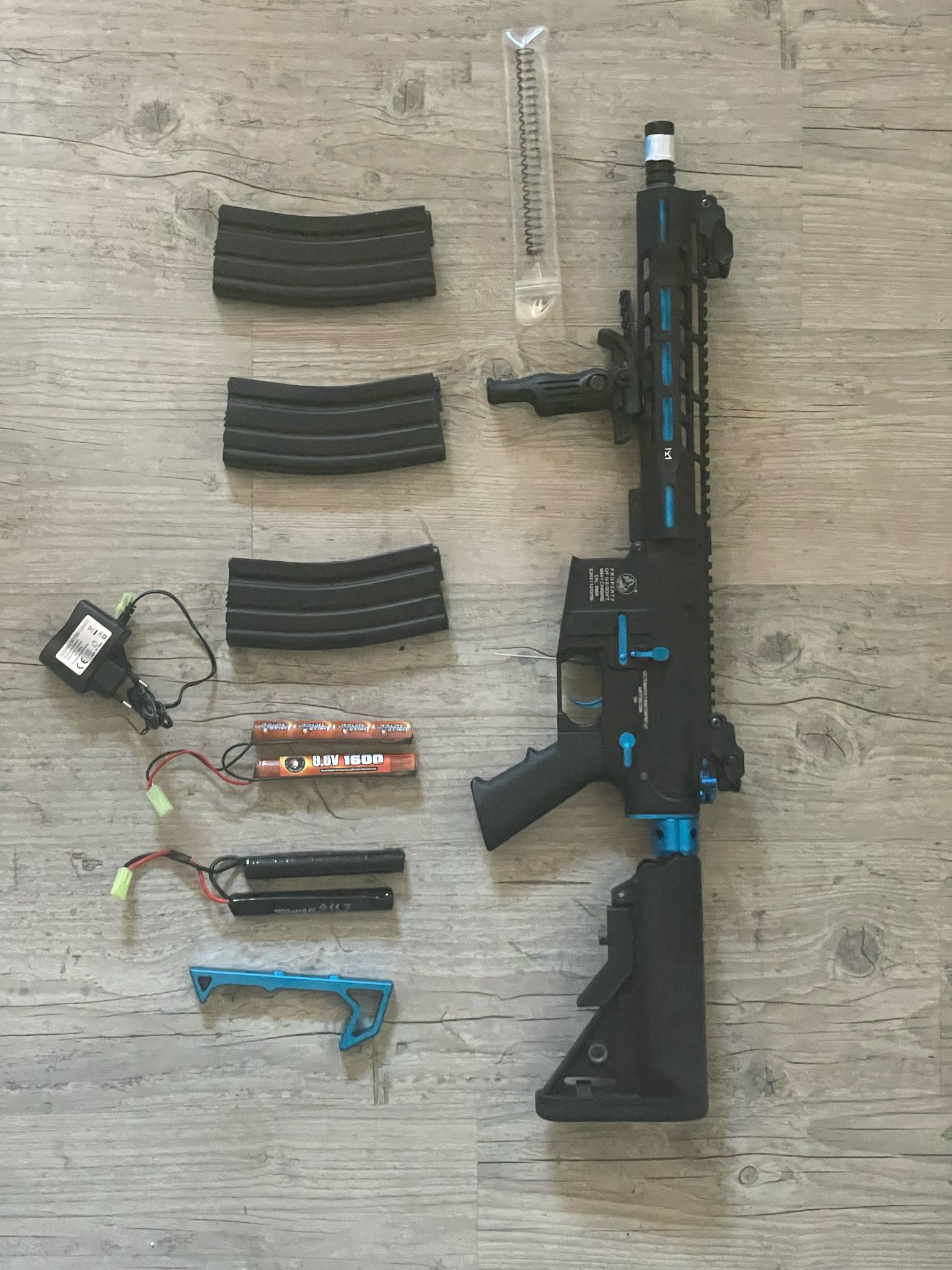 Cybergun colt m4 blast blue fox AEG