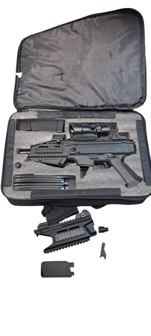 ASG – Occasion de la boutique  scorpion evo 3 – noir – avec optique mallette et piece 3D