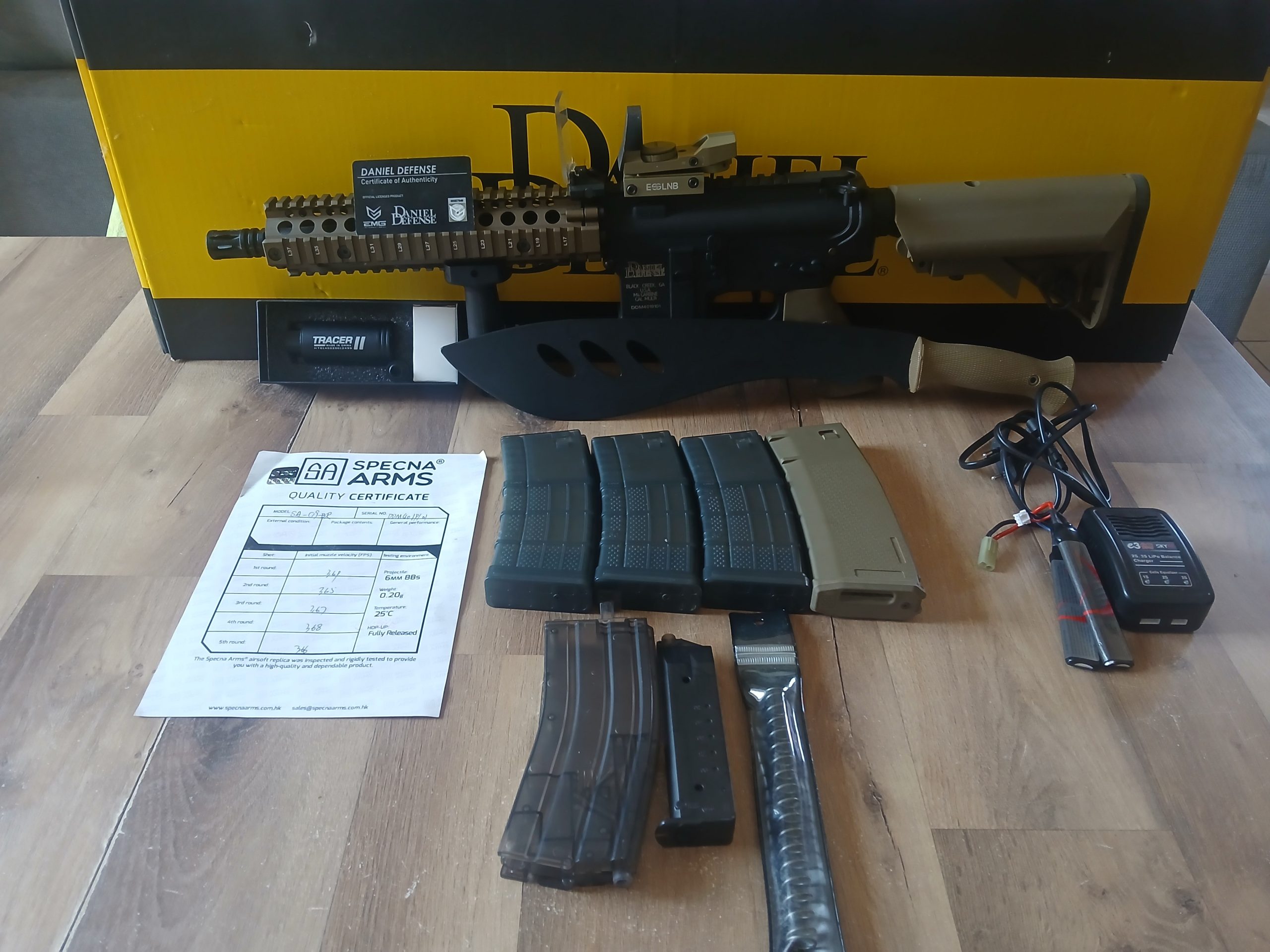 Réplique MK18 SA-C19 CORE Daniel Defense® Chaos Bronze Specna Arms AEG