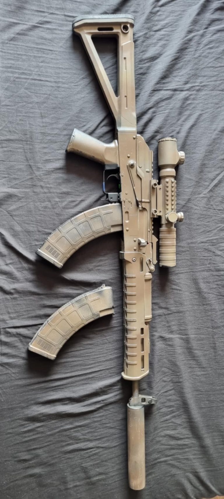 AK74 Cyma Full Upgrade DMR + Lunette VOMZ 3-9×32 – 310 FPS – Prête à jouer !