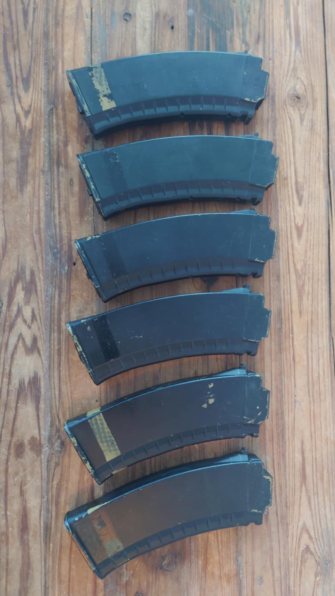 6 chargeurs mid cap (74 bbs) pour AK Tokyo Marui next gen (AK Storm, AK102, AK47 next gen etc..)