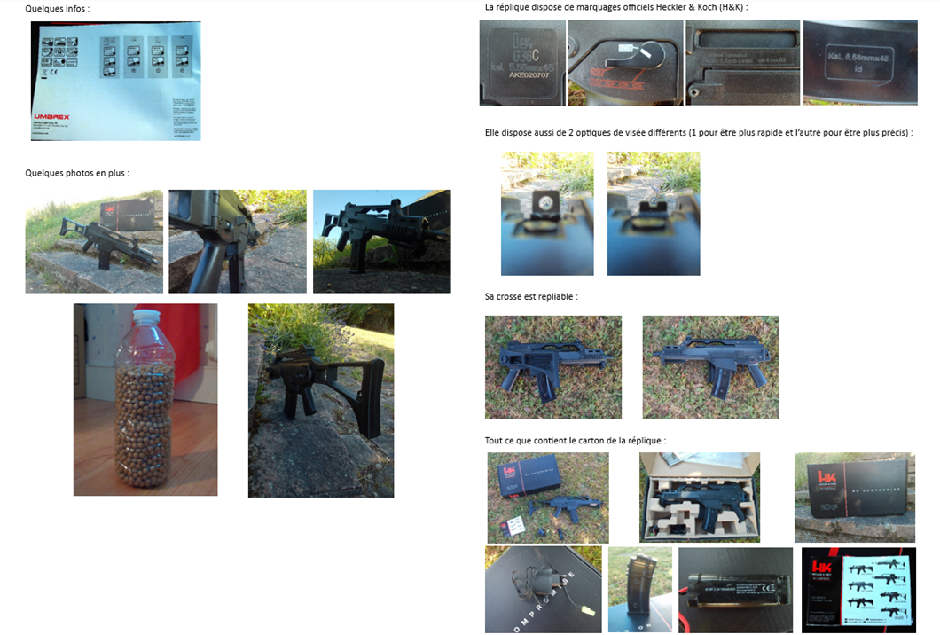 H&K G36C de chez UMAREX