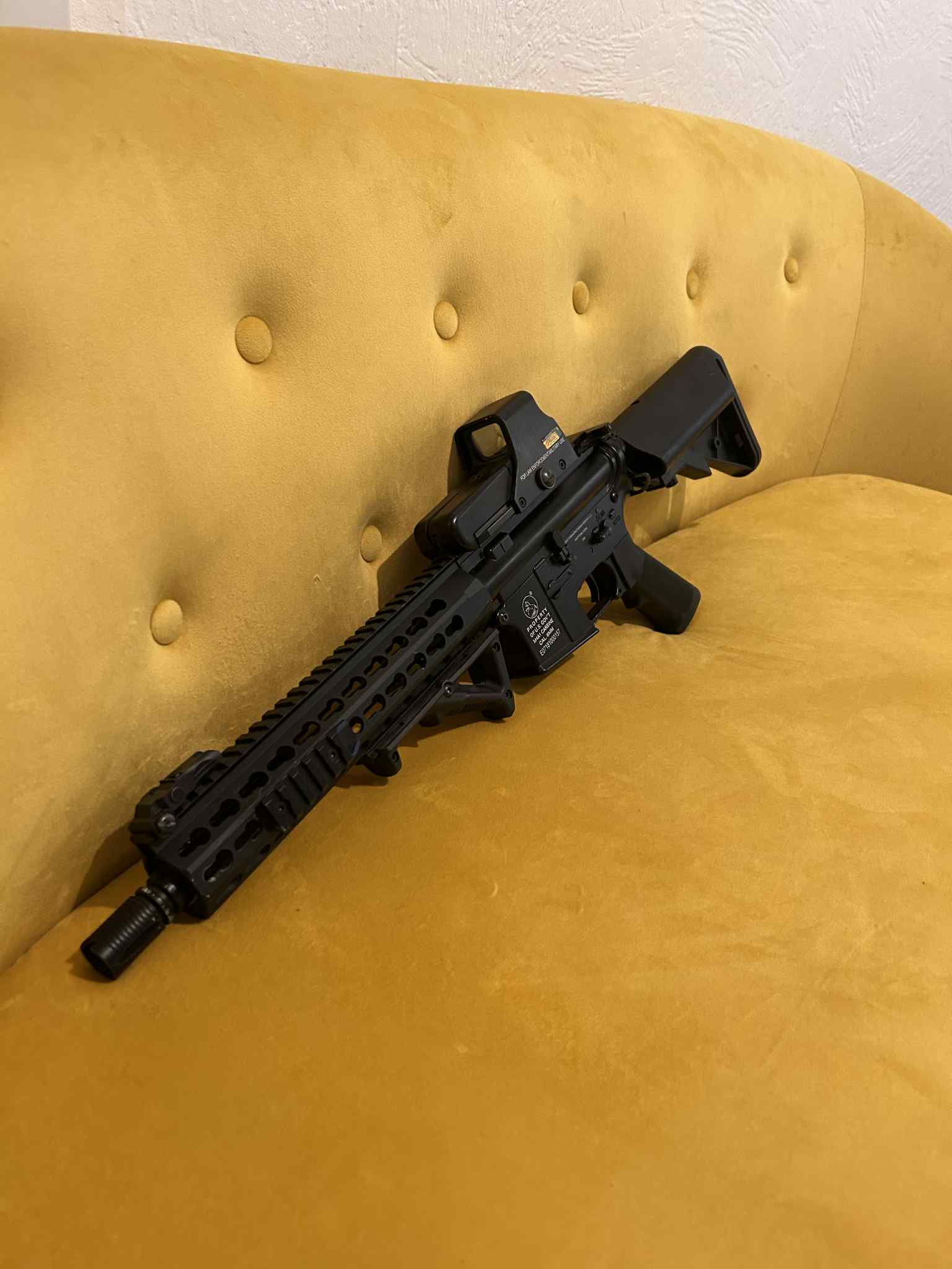 Fusil COLT M4A1 LONG KEYMOD FULL METAL AEG CYBERGUN