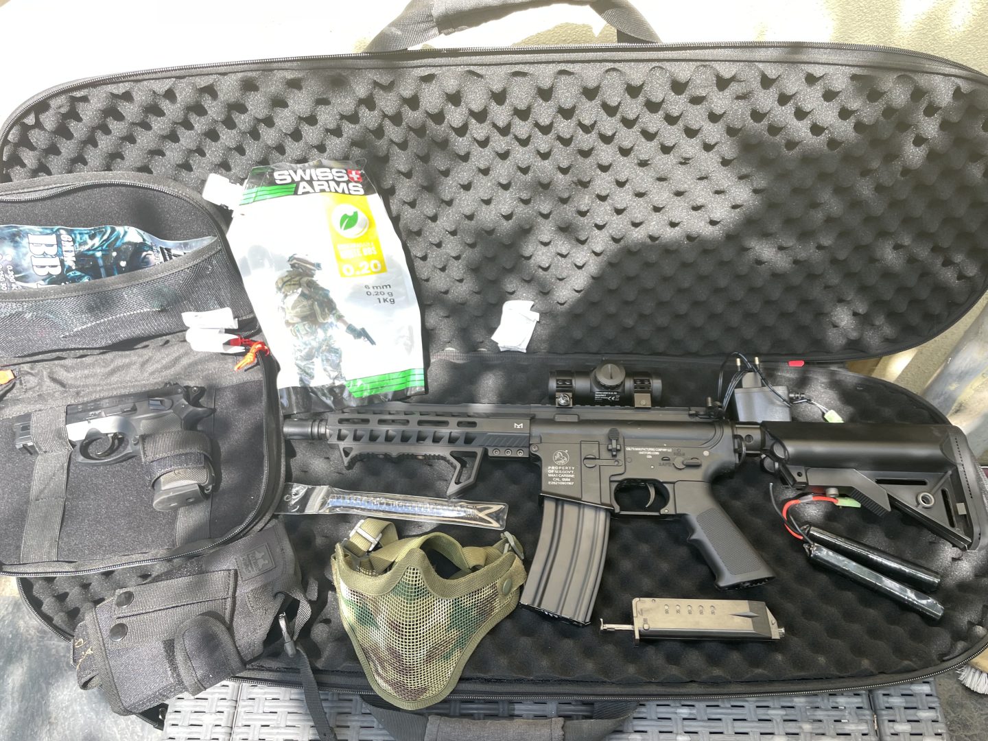 Ensemble Equipement airsoft