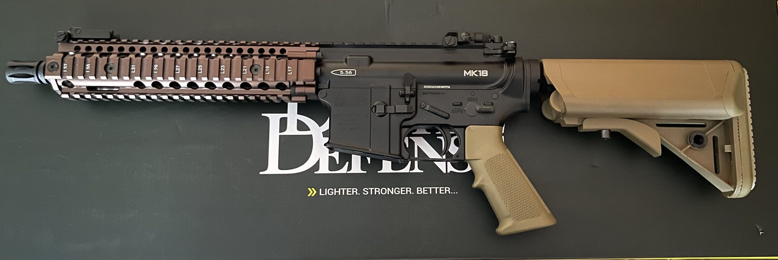 Golden Eagle Daniel Defense® MK18 MOD1 GBBR (TAN)