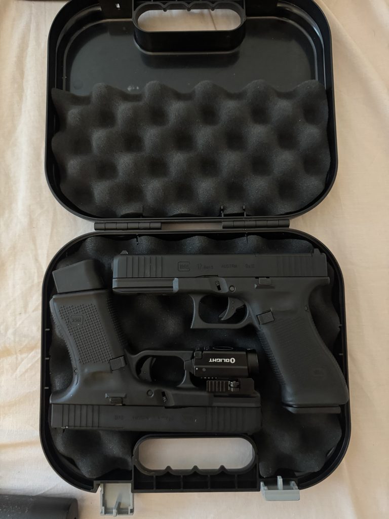 Glock 17 gen 5 mos + Glock 19 gen 5 mos + laser lampe olight baldr