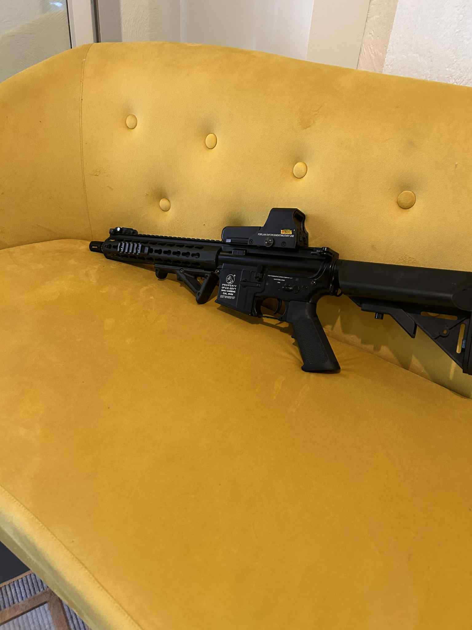 Fusil COLT M4A1 LONG KEYMOD FULL METAL AEG CYBERGUN