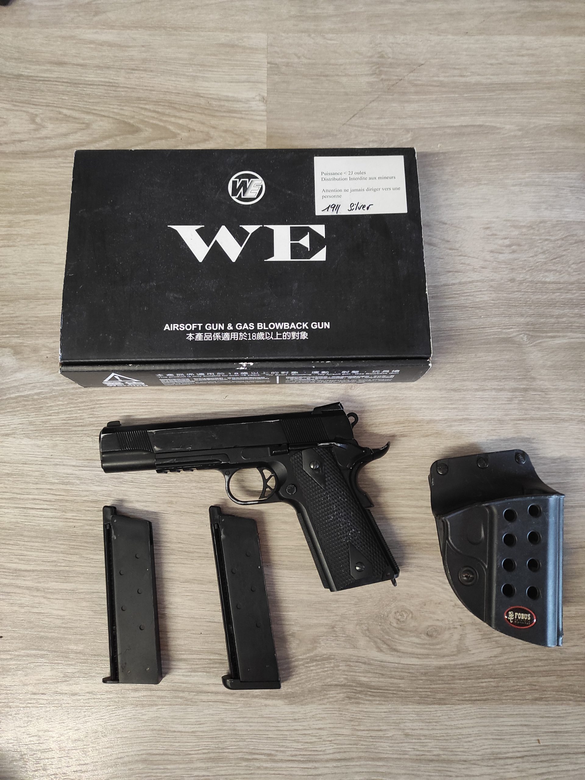 Pistolet colt 1911 Gaz