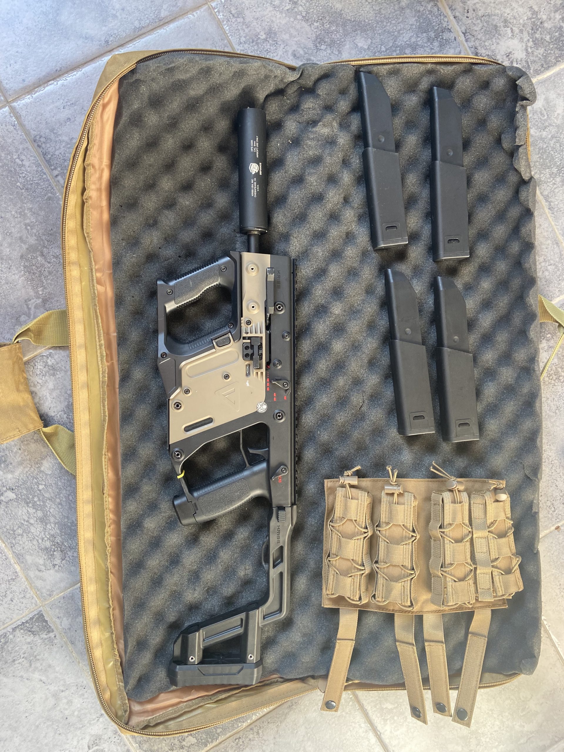 KRISS VECTOR AEG Coyote et noir