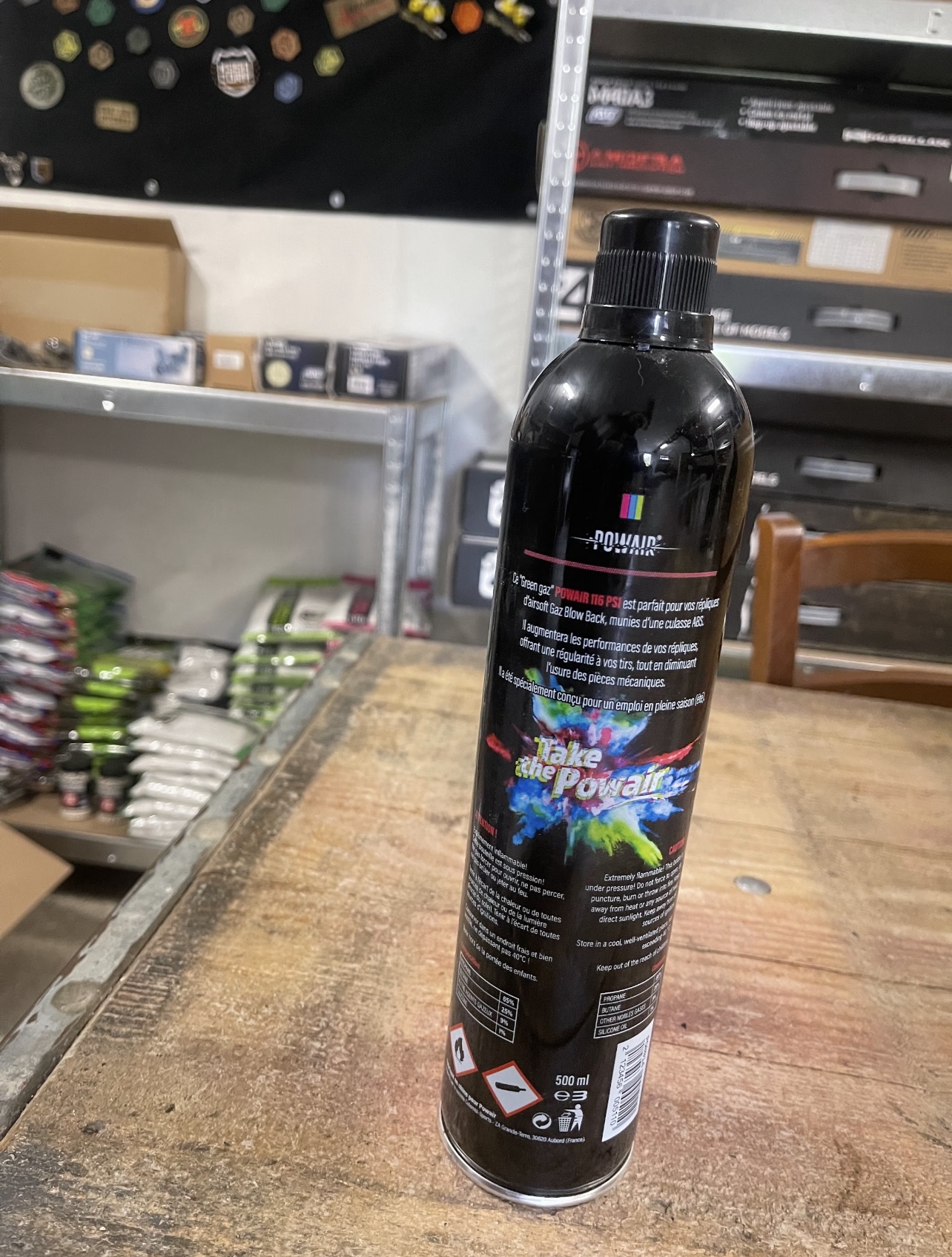 Bombe Gaz POWAIR 116 PSI 500 ml 🌬️