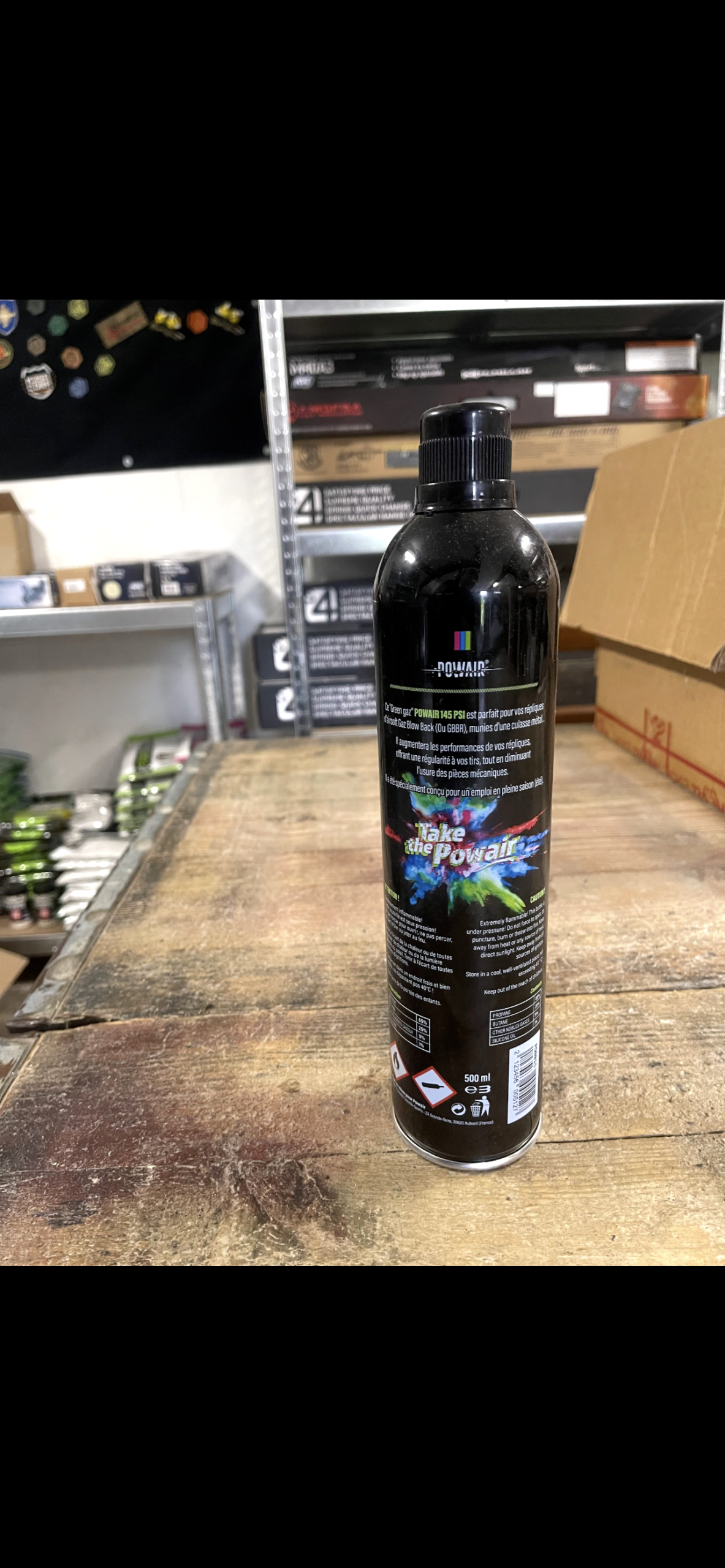 Bombe GAZ Powair 175 PSI 500 ML ✨