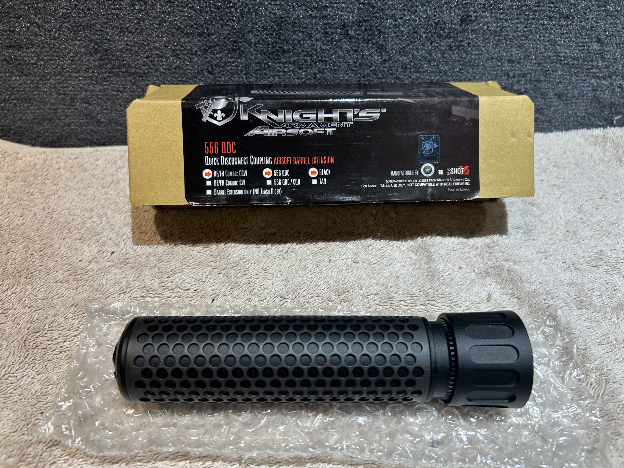 Silencieux Knight's Armament 556 QDC (14mm +) noir