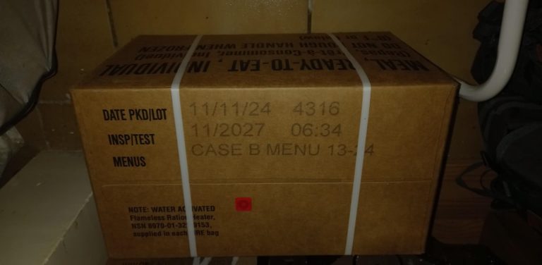 (Carton Complet) 12 Ration de Combat USA MRE Type B