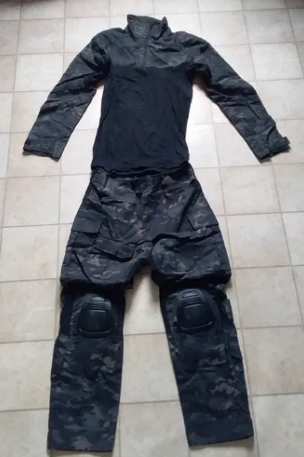 Ensemble multicam black taille S