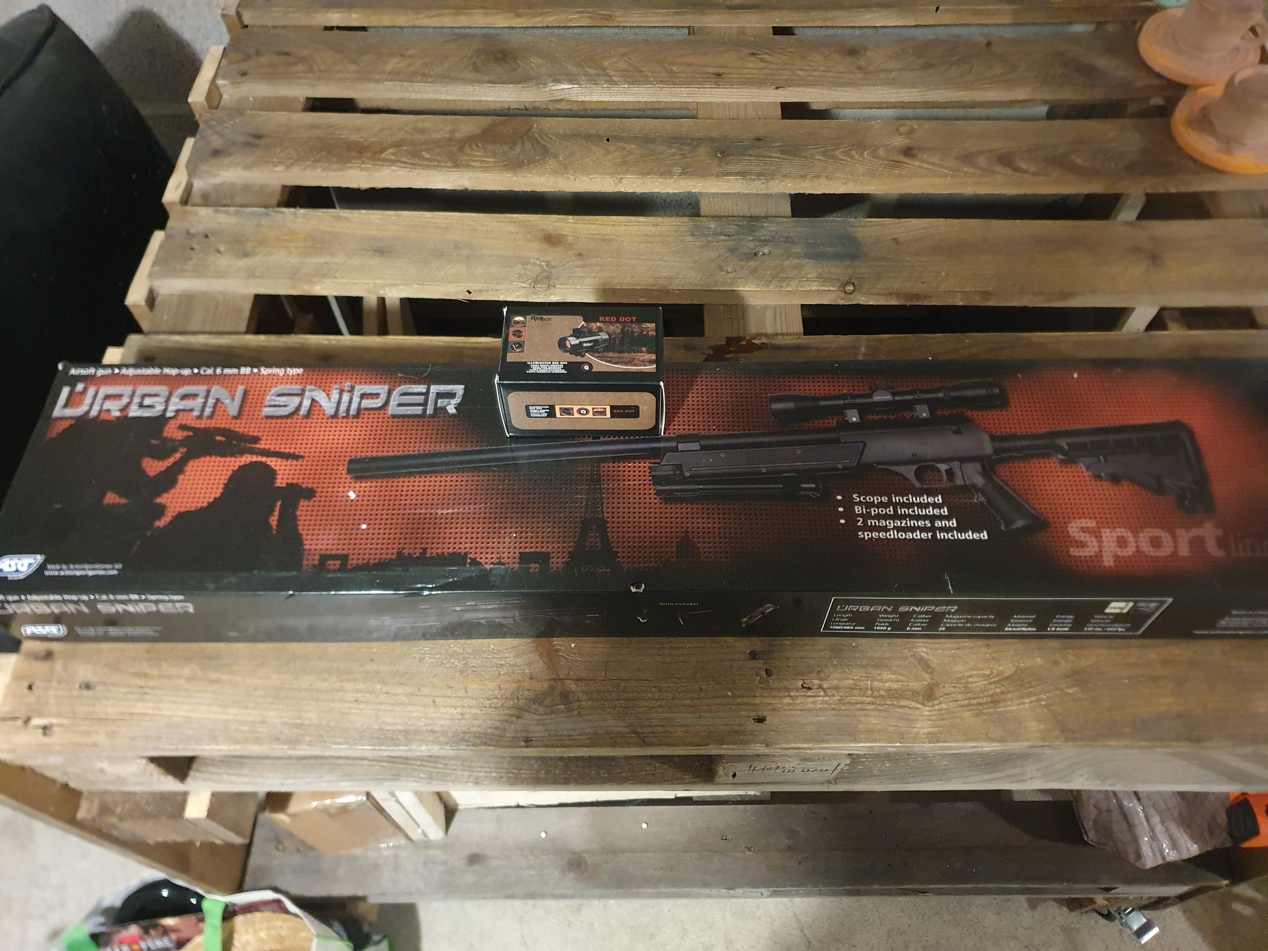 Urban Sniper/MB06D 1,8J + Bi-pied + Lunette 4X32