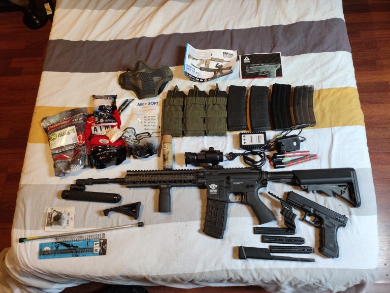 Pack airsoft Fusil assaut + Arme de poing
