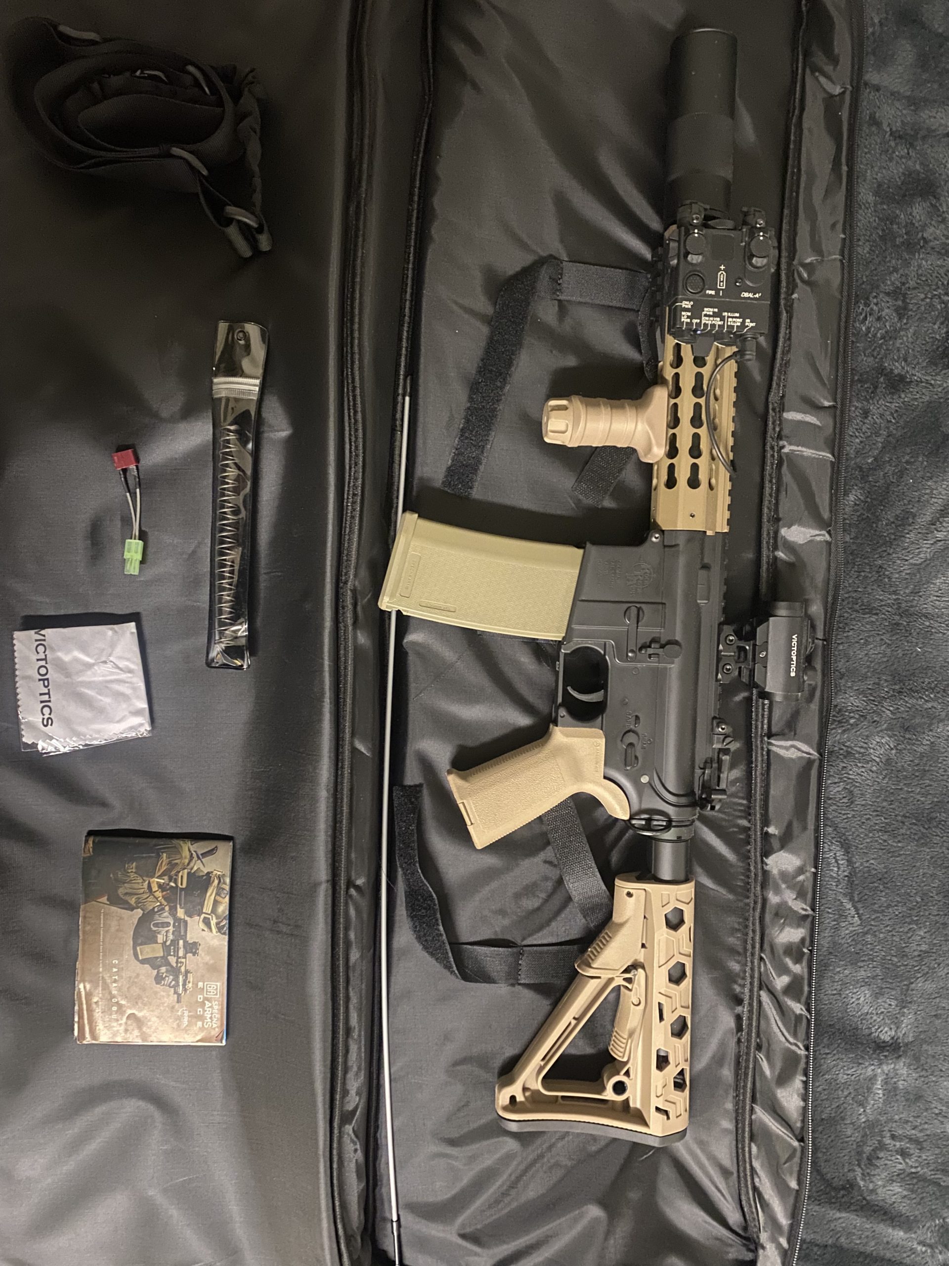 RÉPLIQUE M4 BLACK / TAN MK51 titan custom