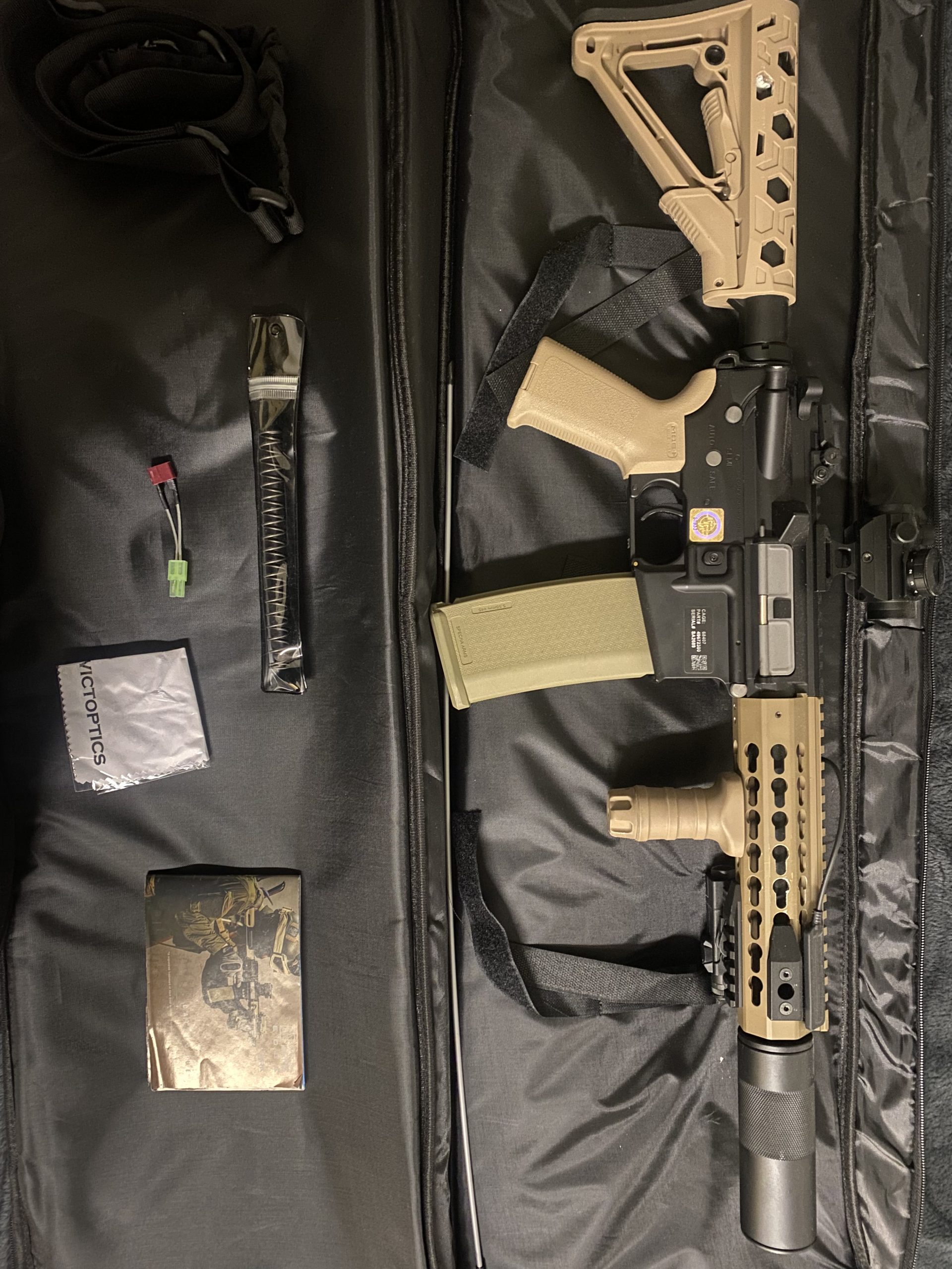 RÉPLIQUE M4 BLACK / TAN MK51 titan custom