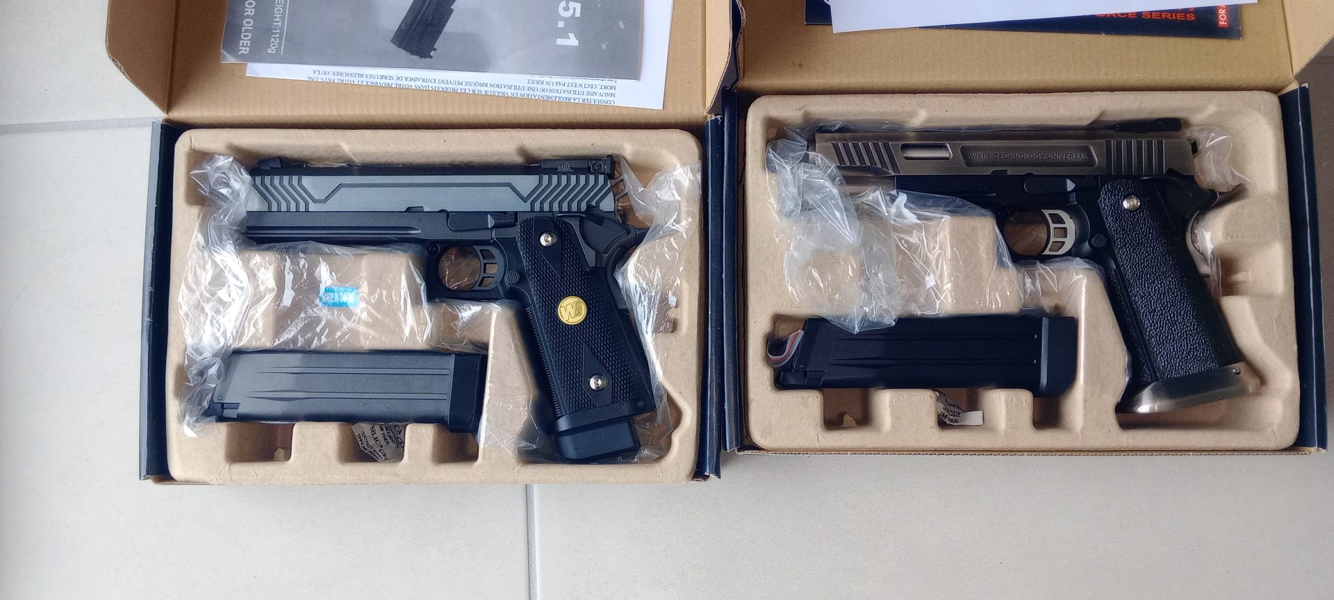 lot pistolet gaz neuf