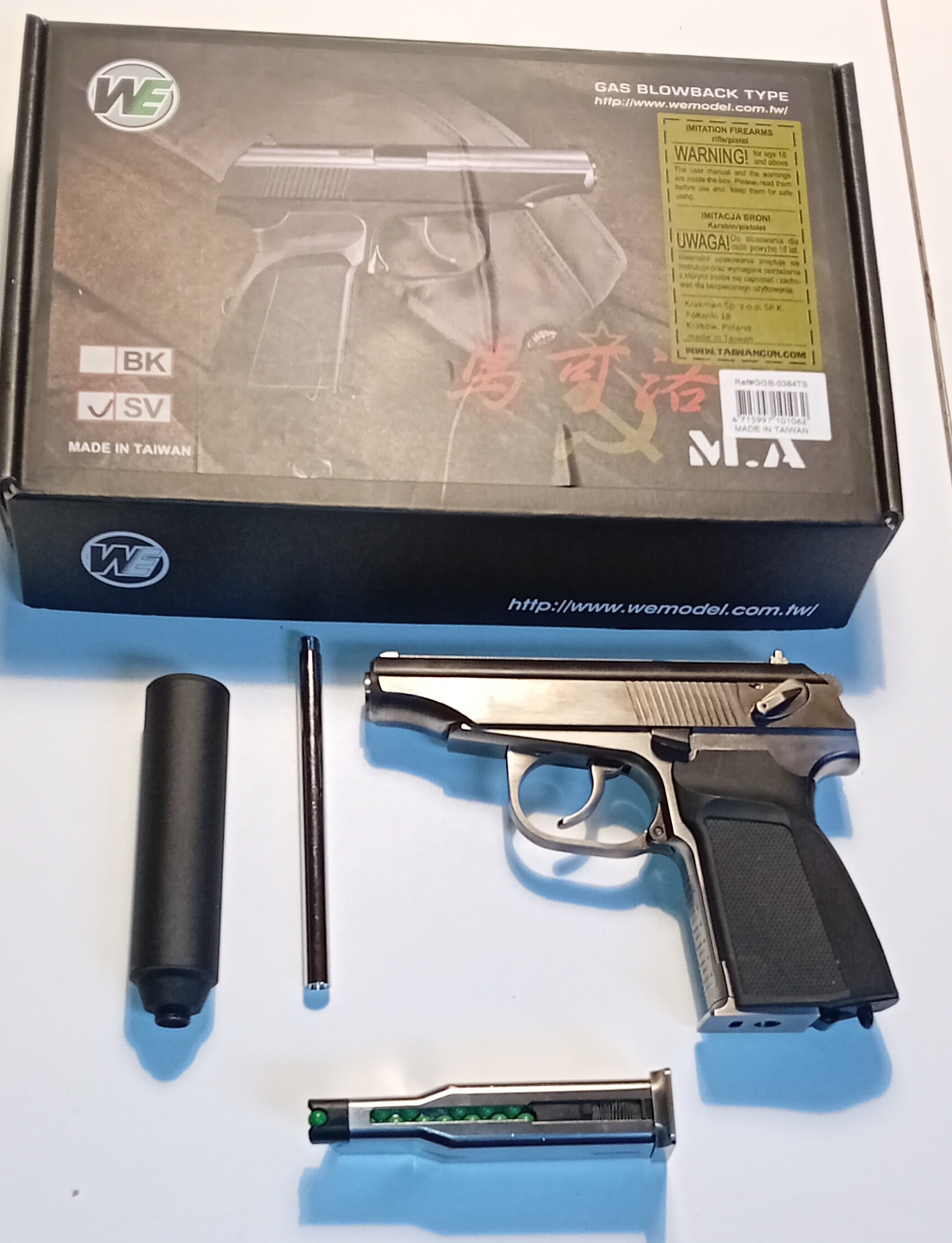 Réplique Airsoft WE Makarov SV
