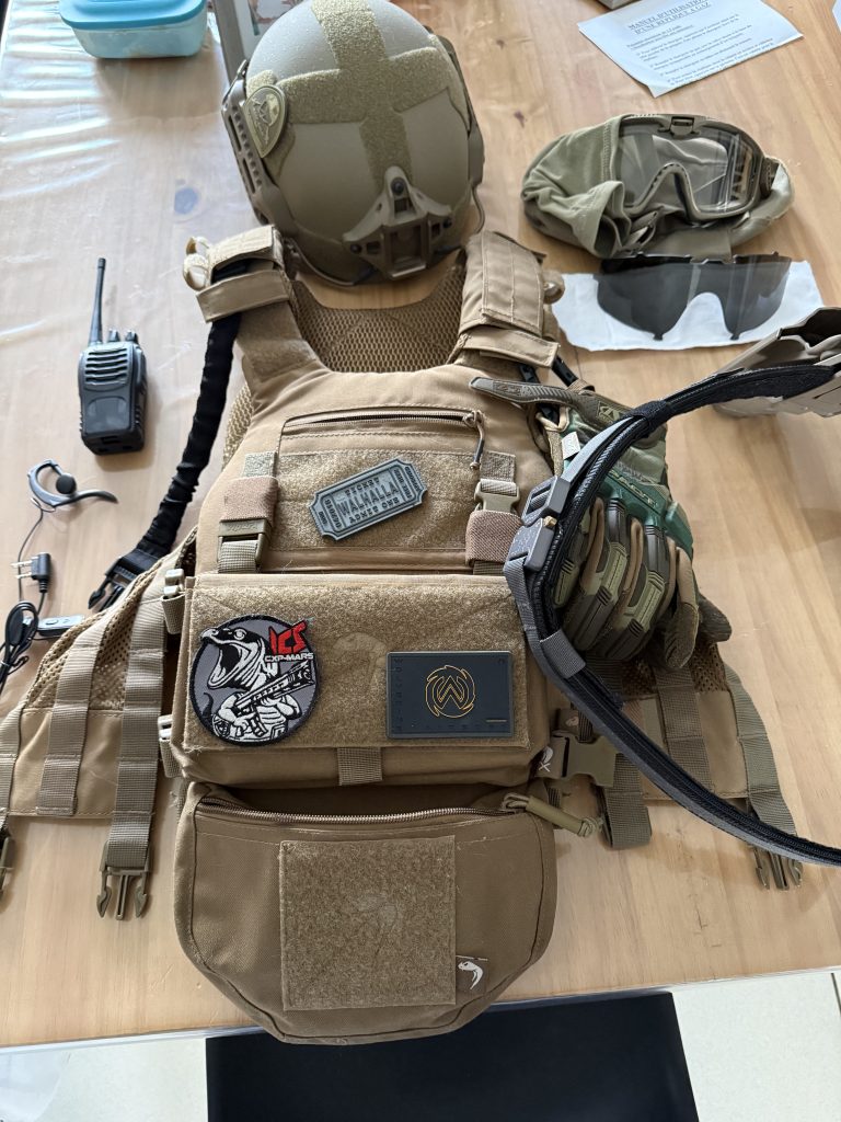 Gilet viper tactical et casque pts
