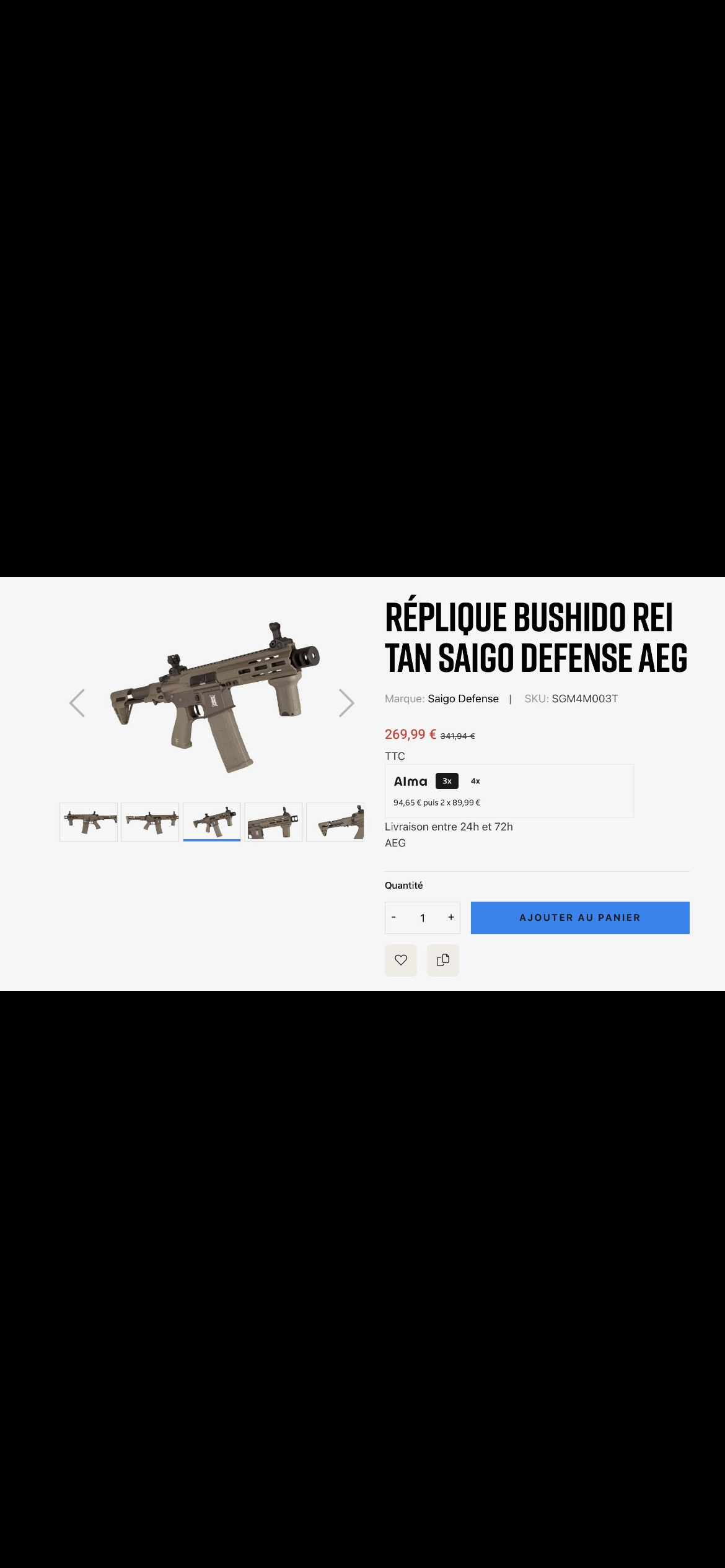 Lot de 3 repliques Airsoft neuves !