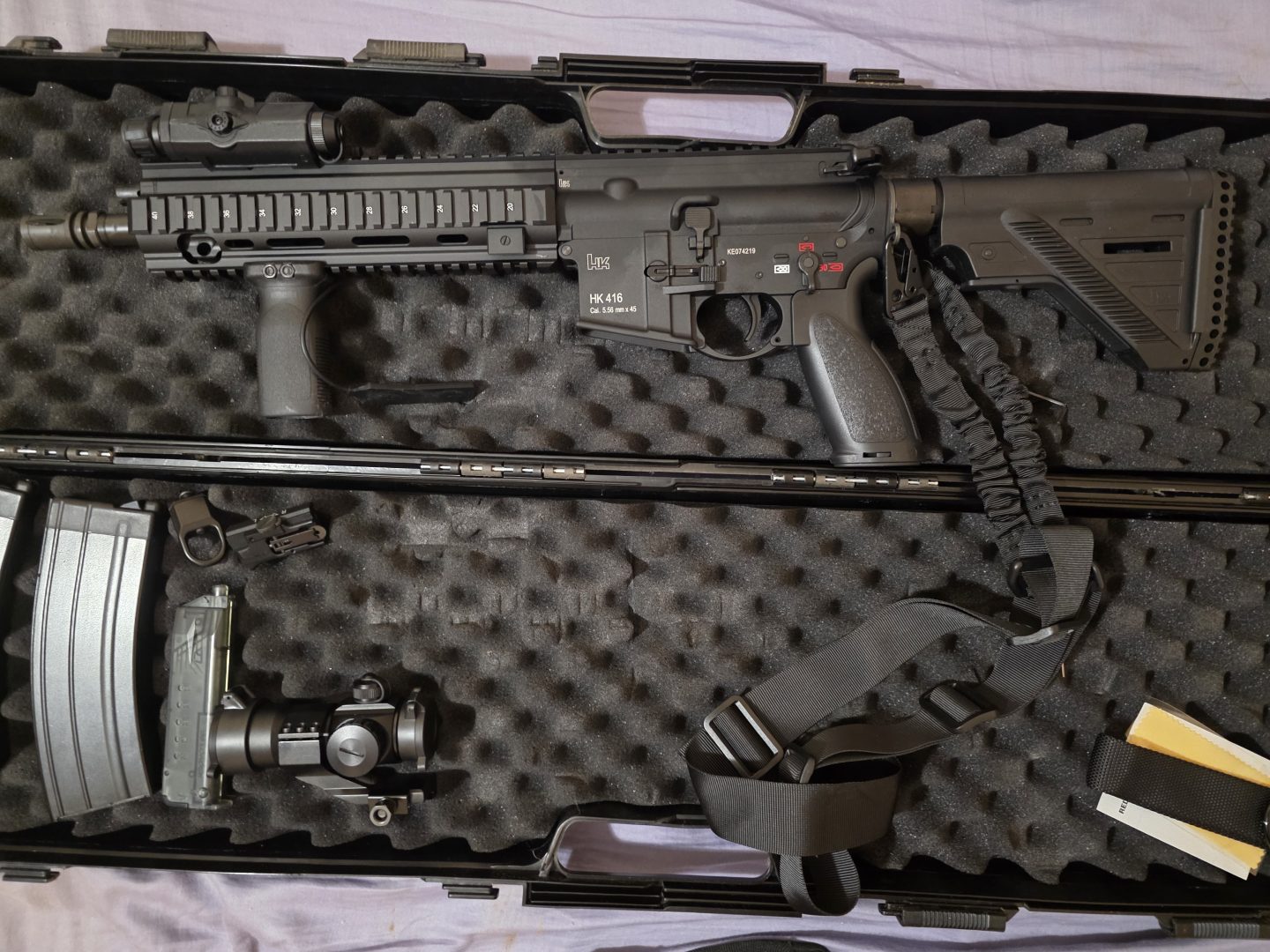 Airsoft H&K 416 A5 Gen 3 GBBR et accessoires