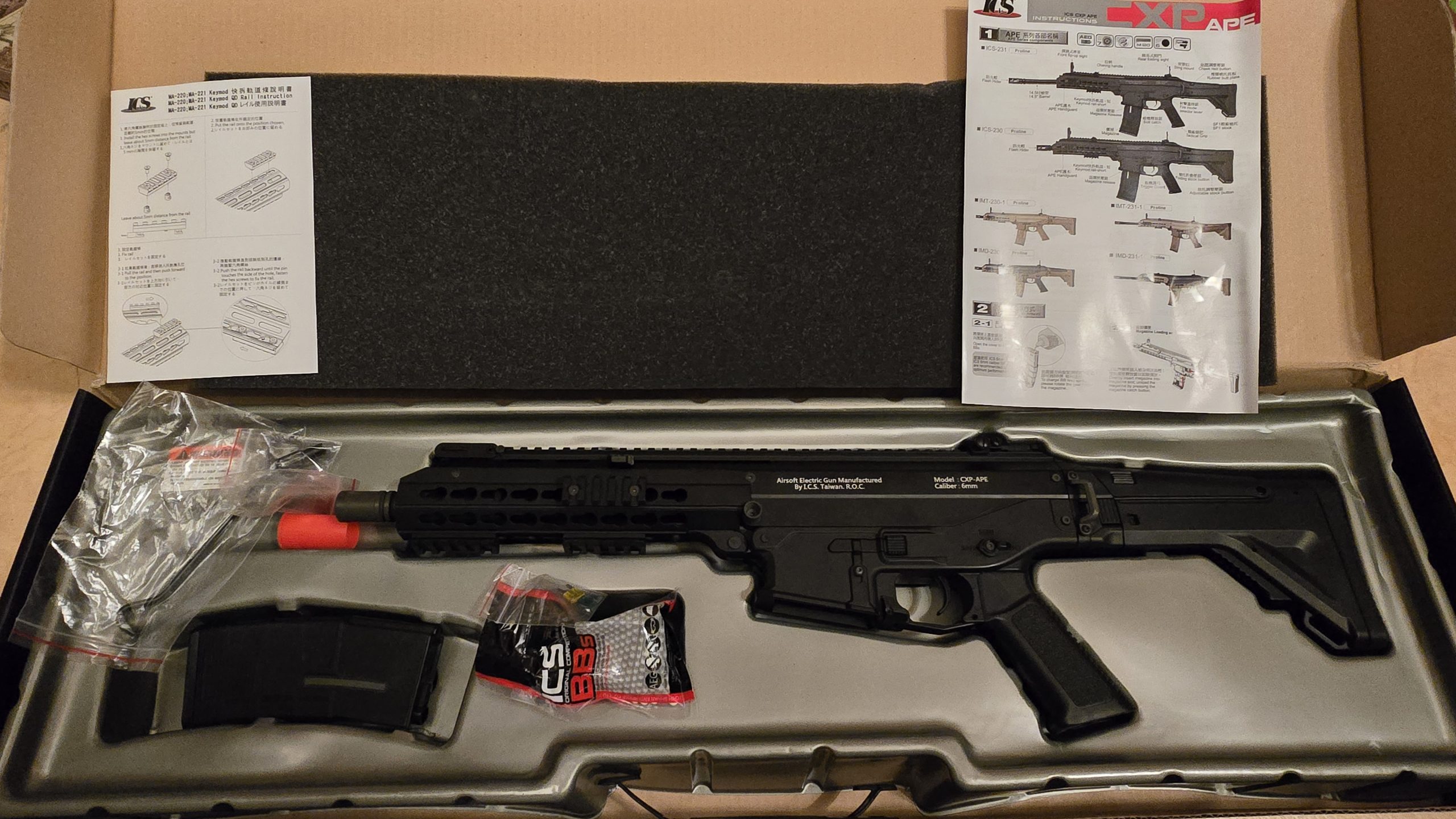 FUSIL D'ASSAUT MASADA ICS CXP APE ELECTRIQUE