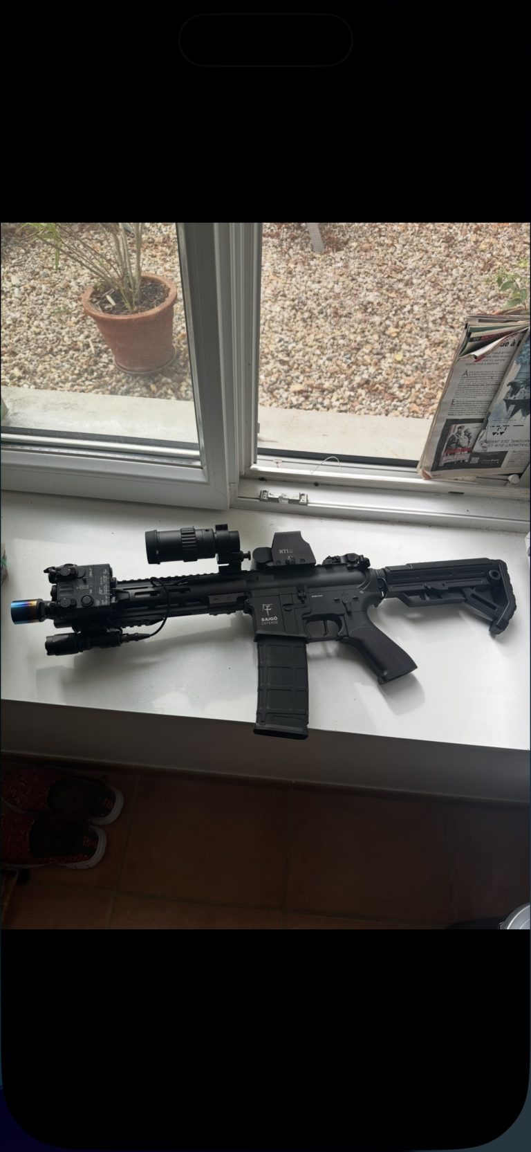 AEG M4 noire SAIGO DEFENSE