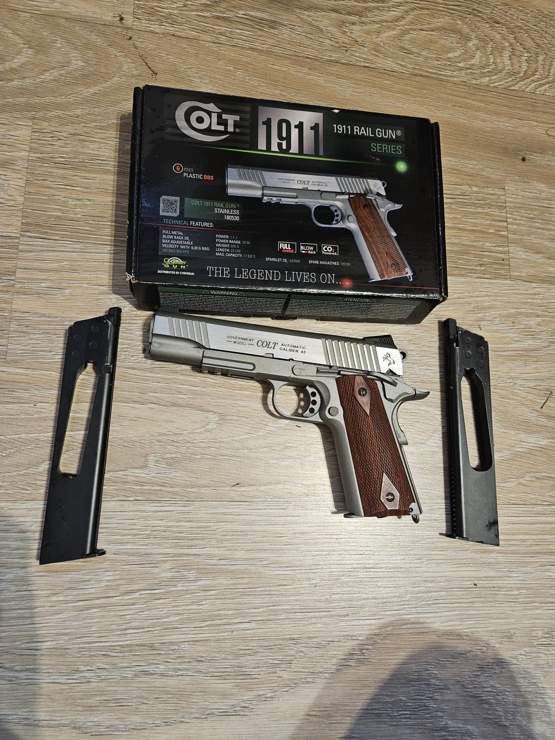 cybergun 1911 co2 rail