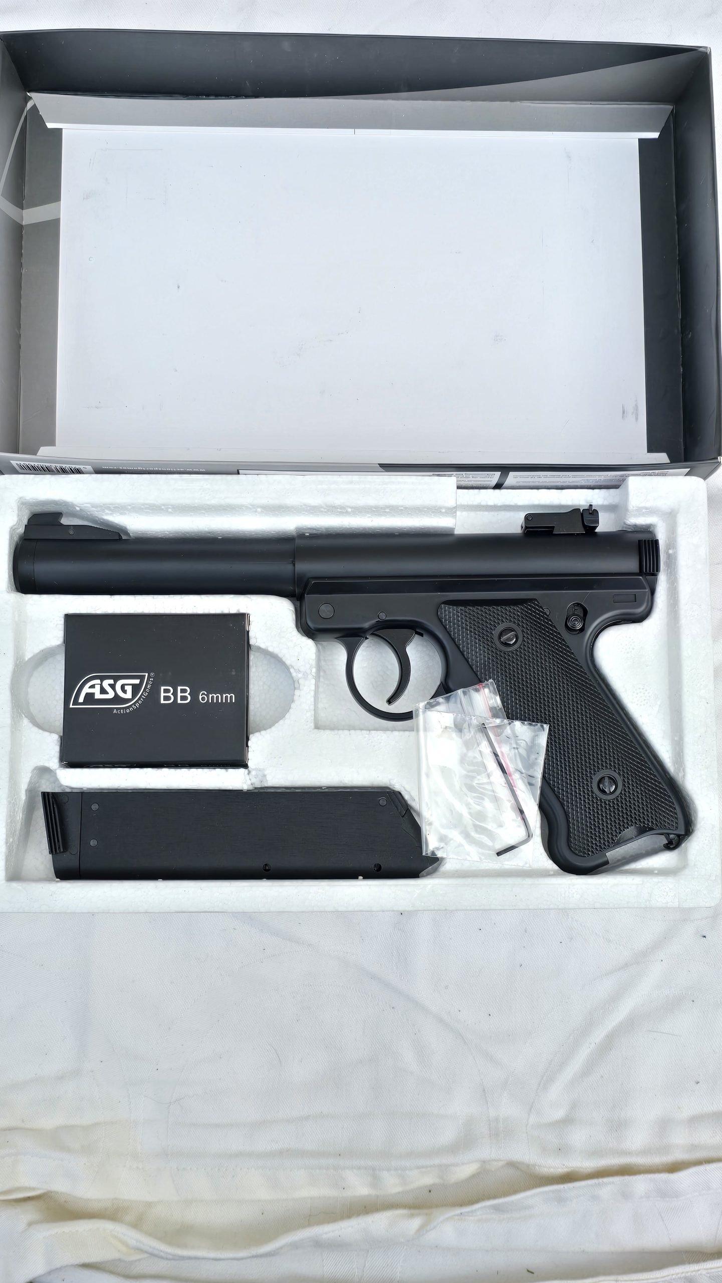 Pistolet Ruger MK1 KJW ASG Gaz (KJ Works) – Noir
