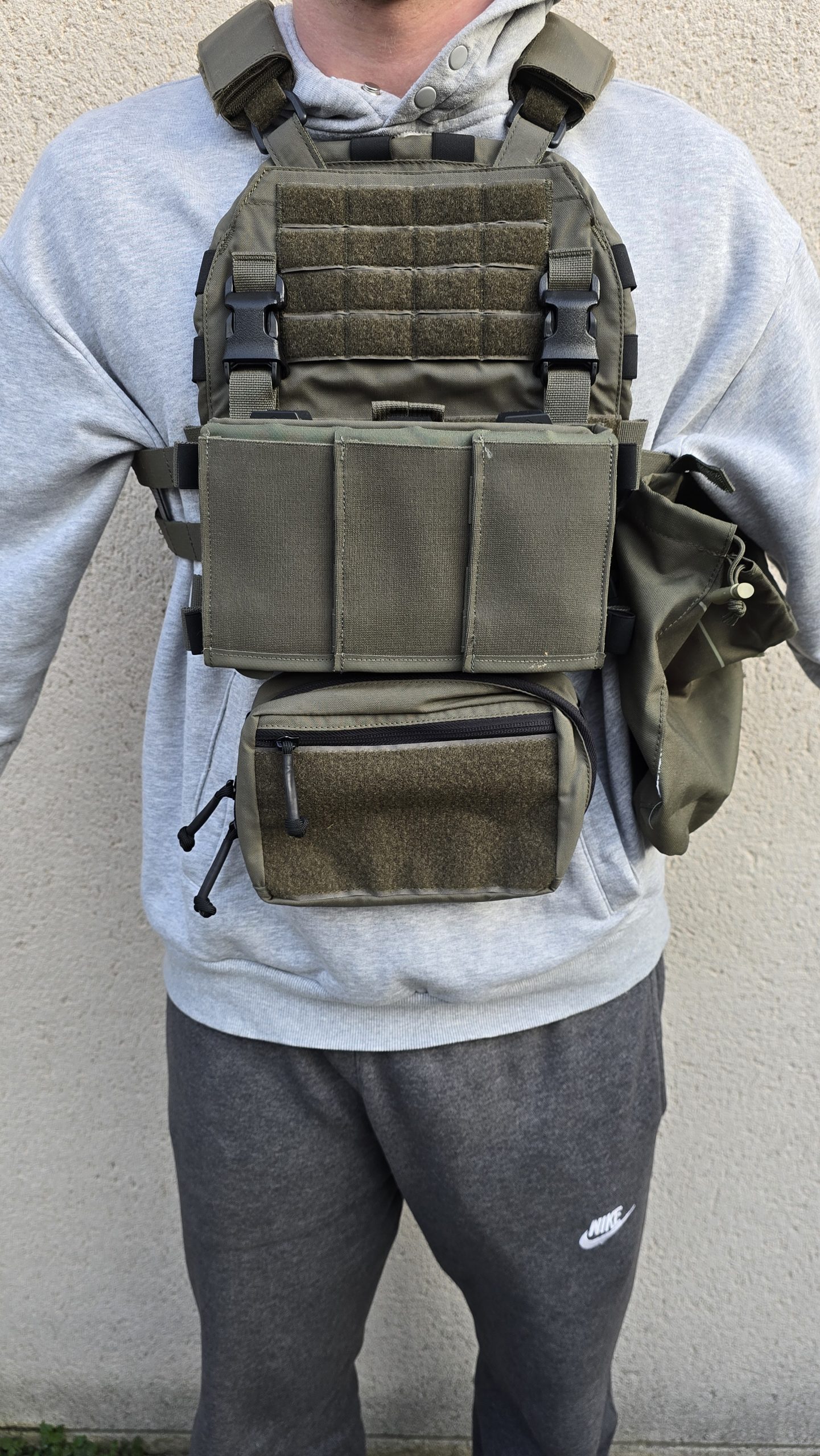 Gilet tactique porte plaques complet Hexatac ranger green état neuf