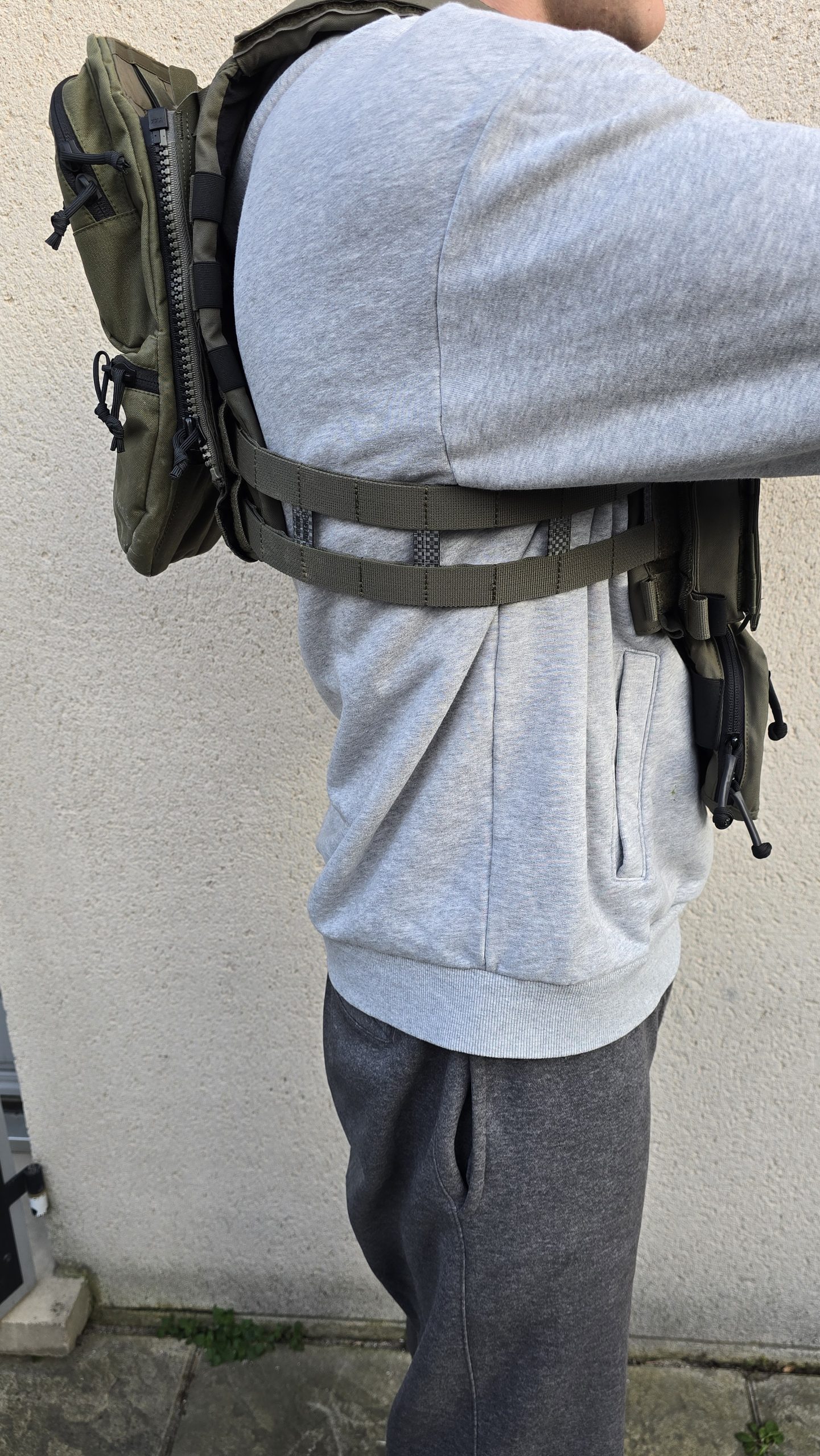 Gilet tactique porte plaques complet Hexatac ranger green état neuf