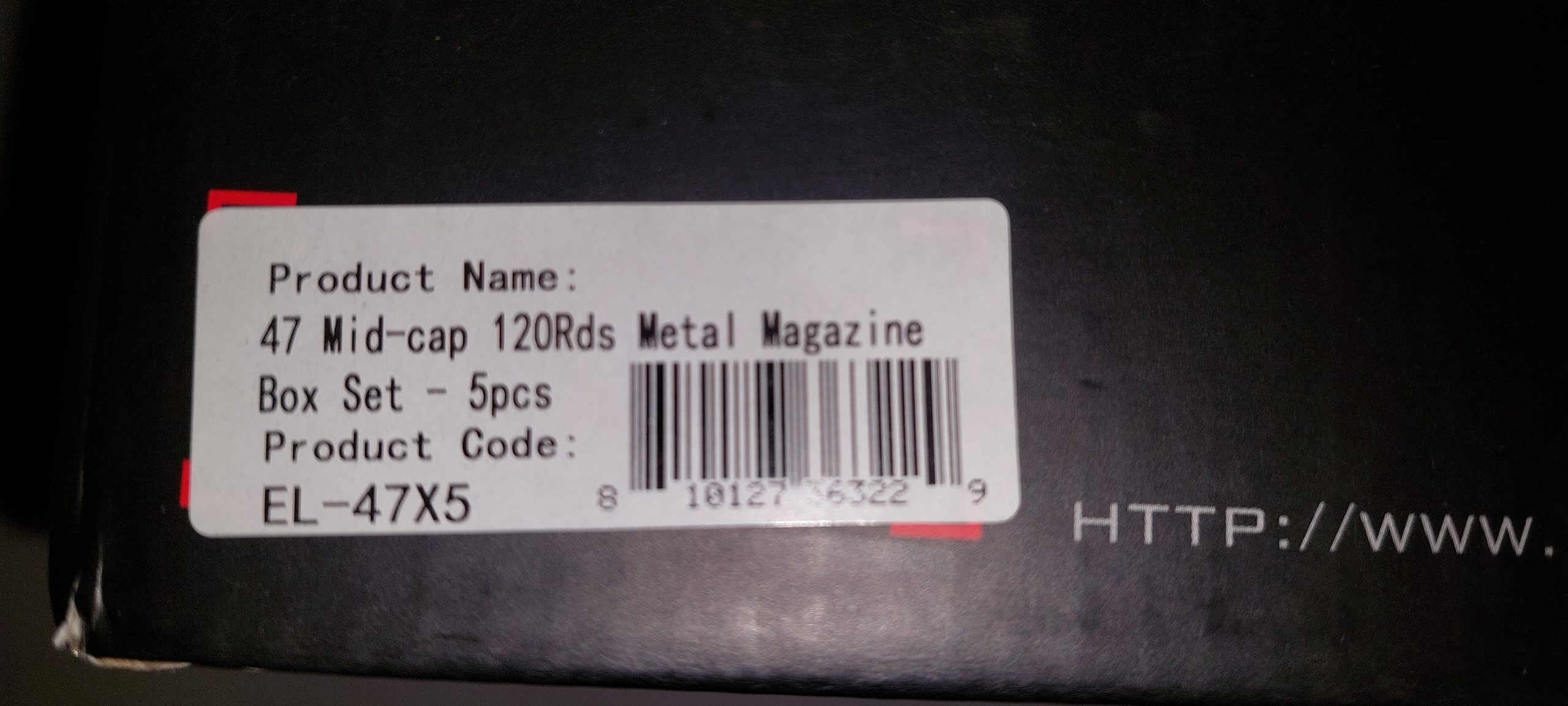 Lot 5 chargeurs ak e&l