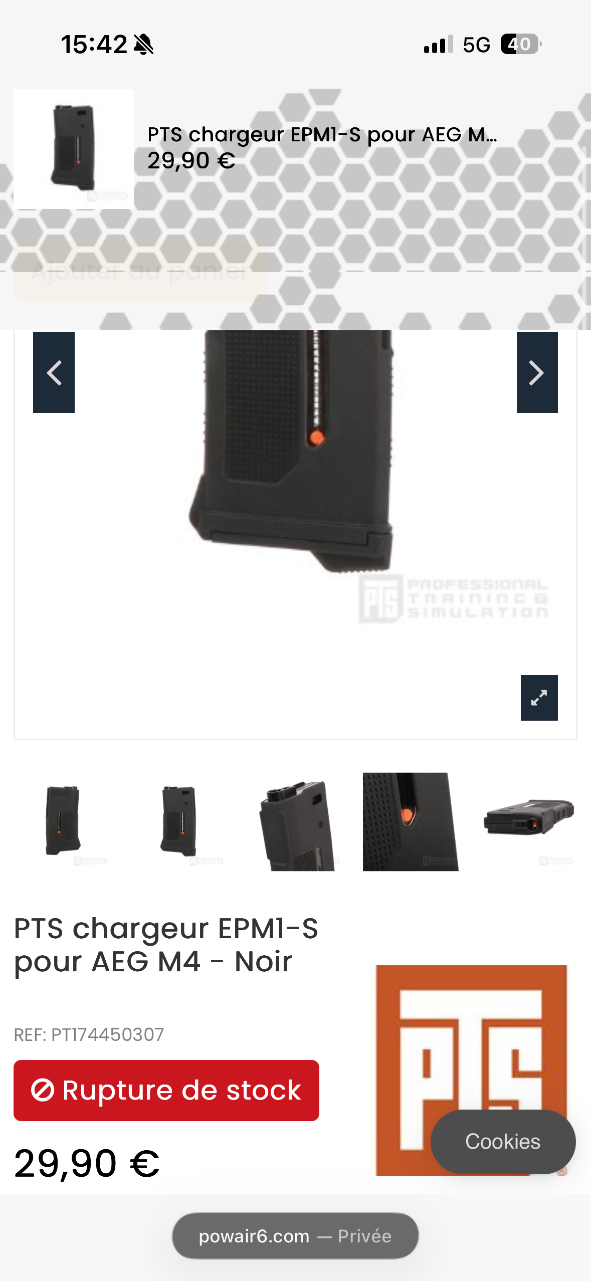 Noveske N4 GBBE DE, 5 chargeur GBBR, kit Airtac, npass