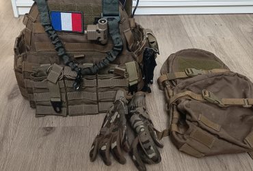 Gilet tactique tan + pack panel