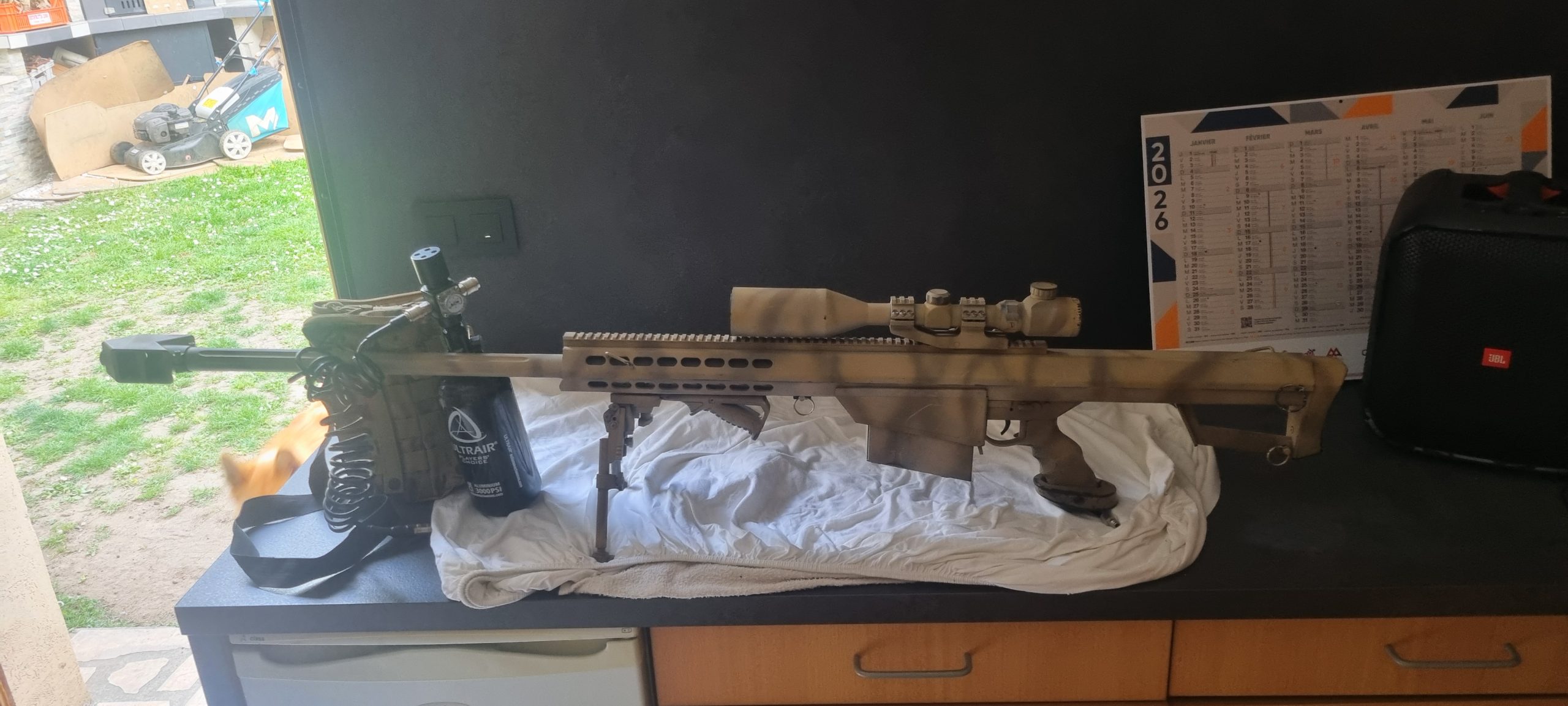 Barrette avec bouteilles