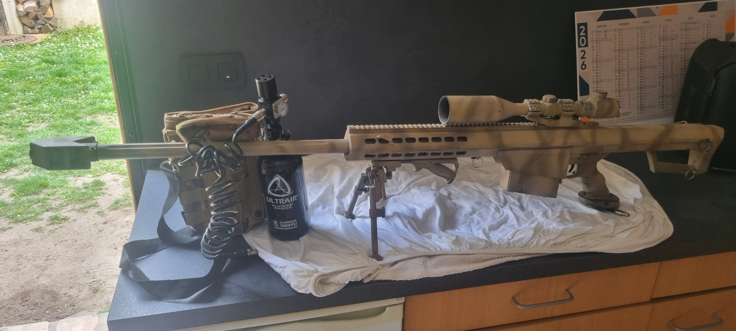 Barrette avec bouteilles